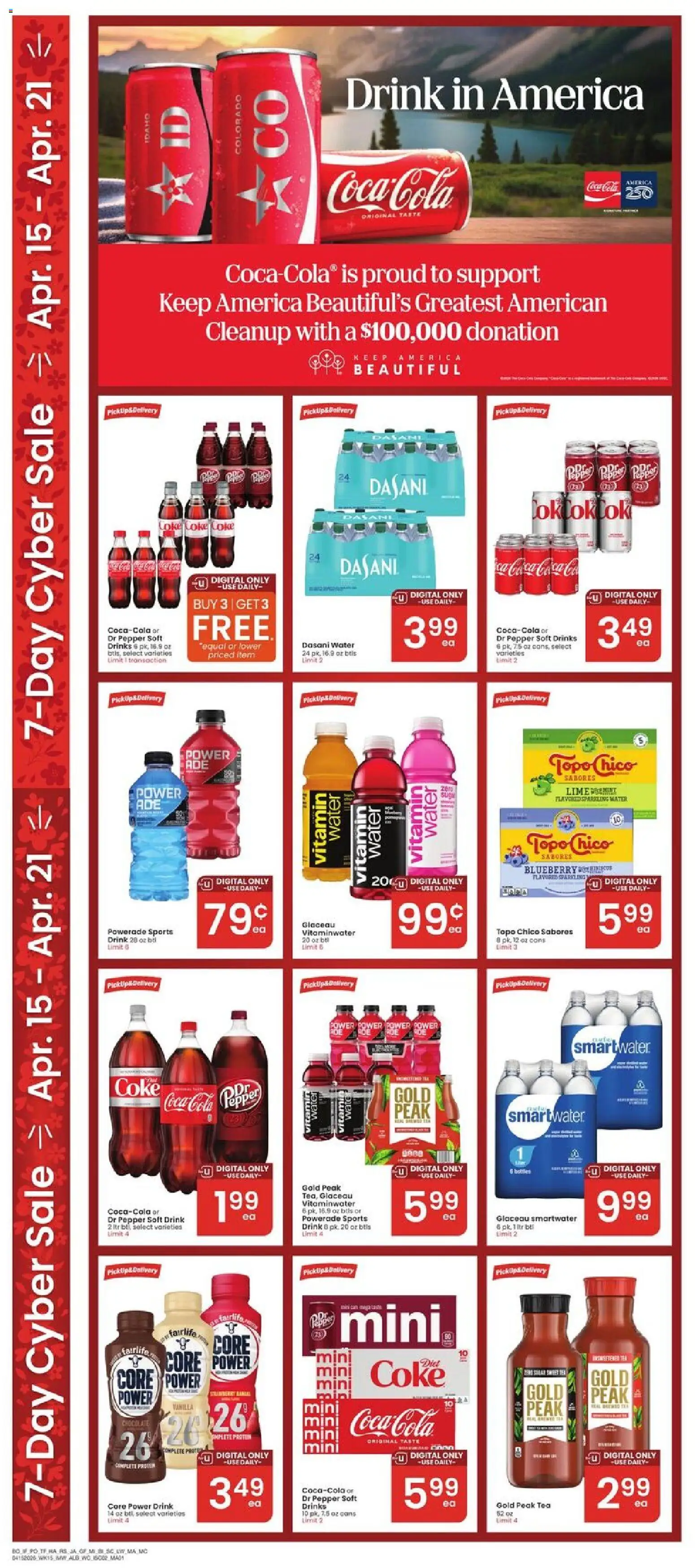 Albertsons Weekly Ad - valid from 15.04.2026 | Page: 4 | Products: Vitamin, Tea, Water, Pepper