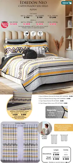 Vista previa de Colchas Concord Buen Fin, nuevo folleto de la tienda, válido en México a partir del 01.11.2025 | Página: 23 | Productos: Funda, Almohada, Sabanas