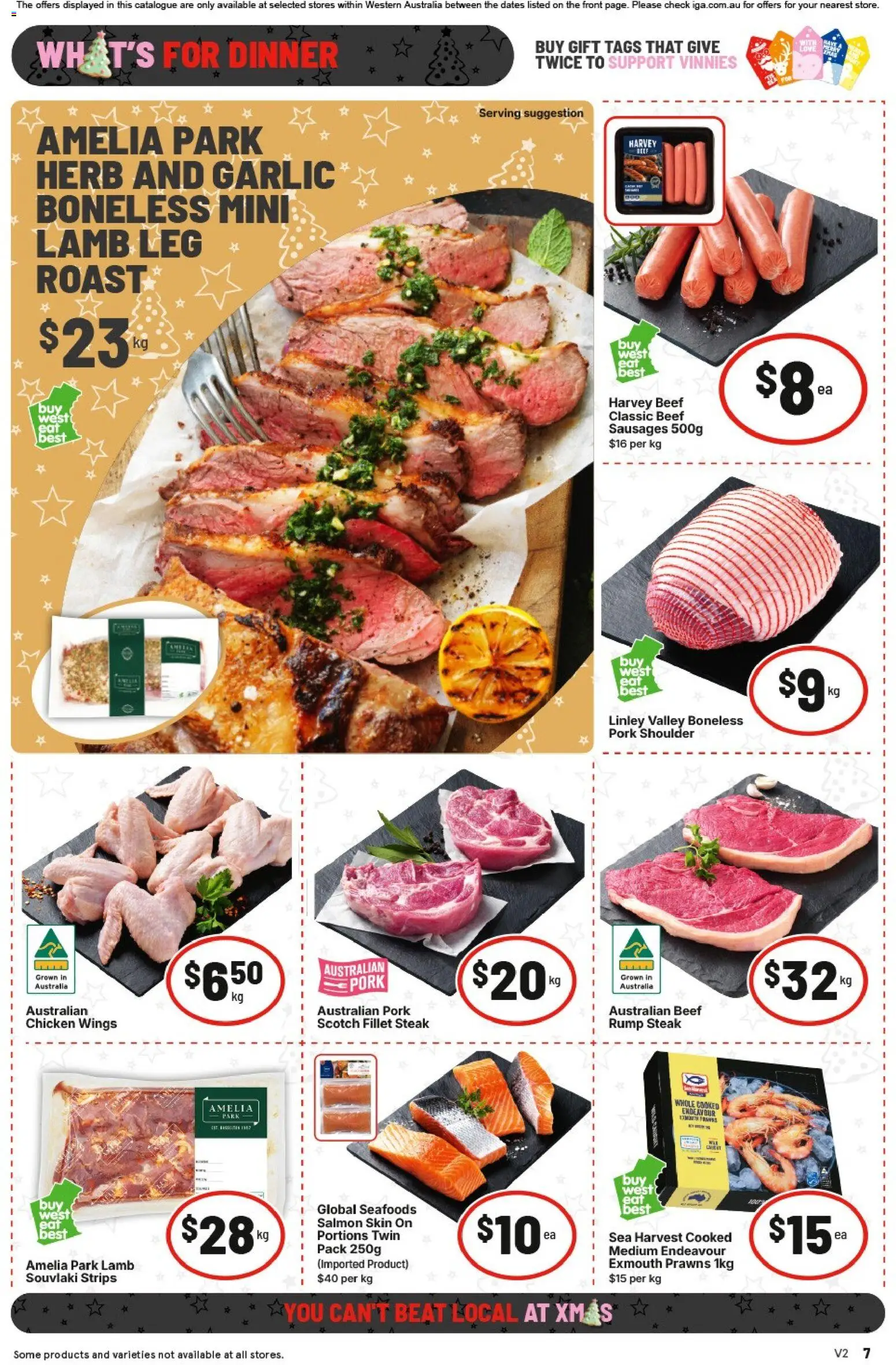 IGA catalogue - valid from 26.11.2025 | Page: 7 | Products: Chicken, Pork, Prawns, Garlic