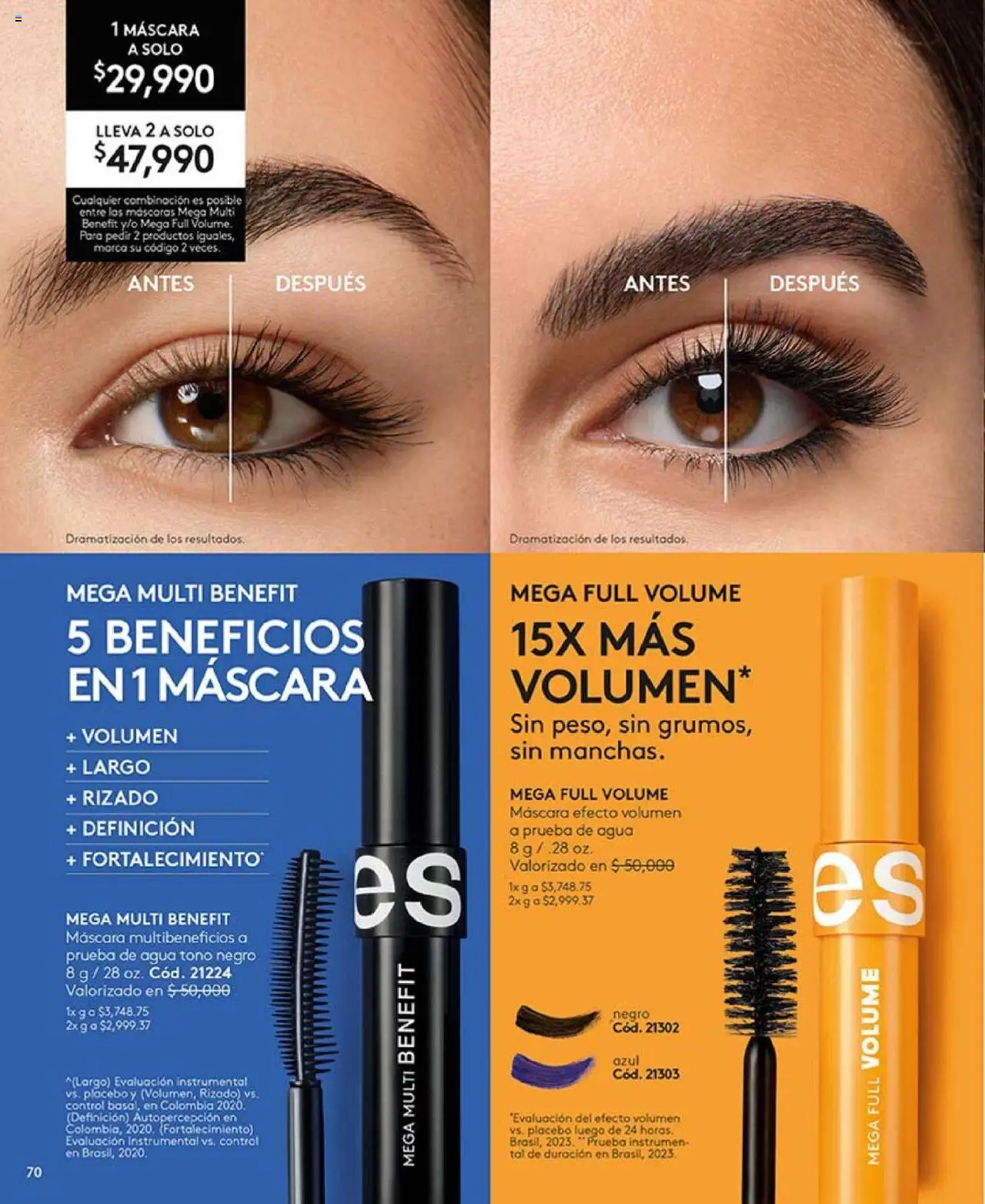 Ésika revista - valida desde el 14.10.2025 | Página: 70 | Productos: Agua, Máscara, Combinación