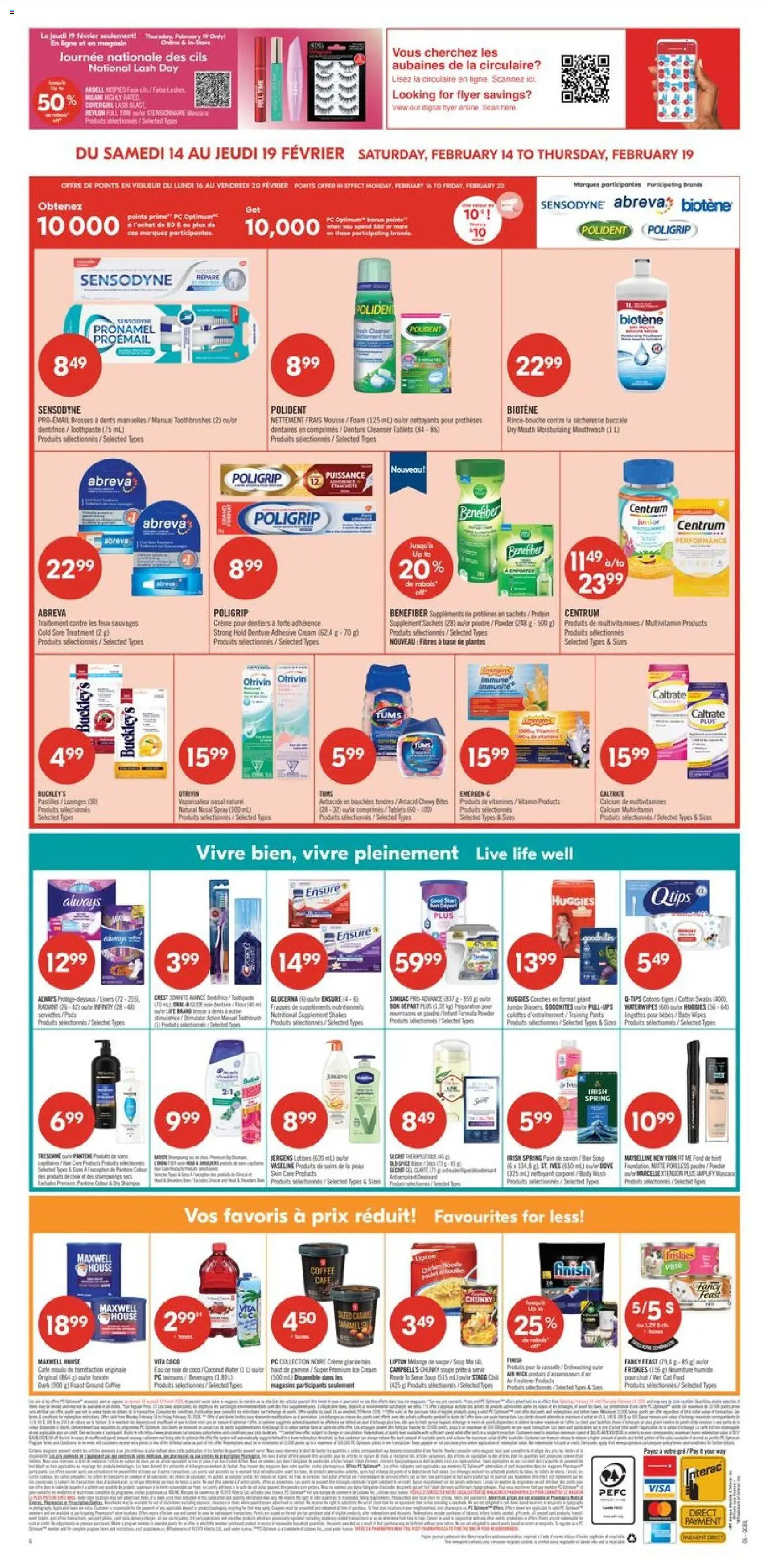 Pharmaprix flyer valid from 13.02.2026 | Page: 19 | Products: Ice cream, Mascara, Toothpaste, Coffee
