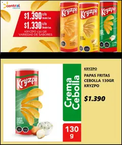Central Mayorista ofertas  válido desde el 22.09.2025 | Página: 3 | Productos: Cebolla, Papas fritas, Crema