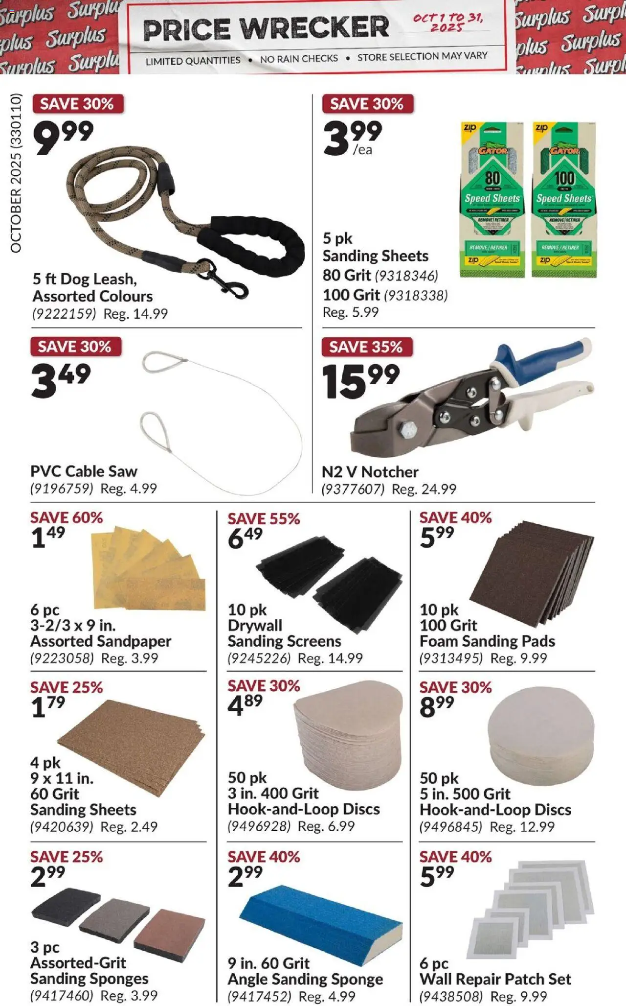 Princess Auto flyer valid from 01.10.2025 | Page: 15 | Products: PC, Cable, Sponge