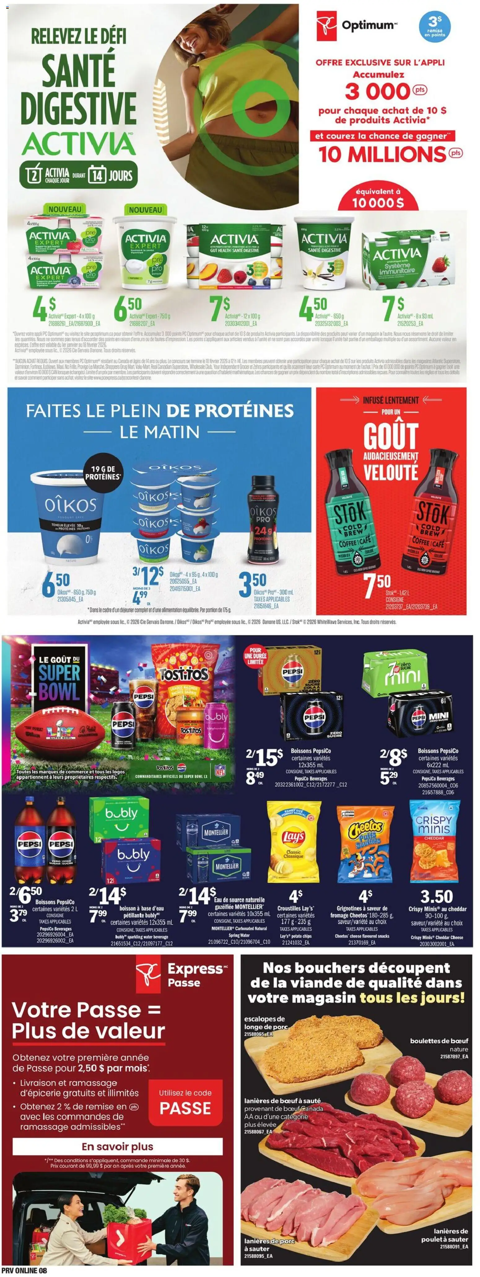 Provigo flyer valid from 22.01.2026 | Page: 10 | Products: Chips, PC, Cheese, Coffee