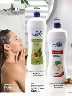 Nuevas ofertas de AVON válidas en toda la República Mexicana desde el 13.09.2025. ¡Encuentra las mejores ofertas en AGUACATE, Brillo e hidratación! | Página: 206 | Productos: Brillo, Aceite, Aguacate
