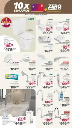 Telhanorte - Ofertas atuais - Pré-Visualização do folheto da loja Telhanorte, válido de 26.02.2026 | Página: 3 | Produtos: Caixa, Chuveiro, Cuba, Chuveiro elétrico
