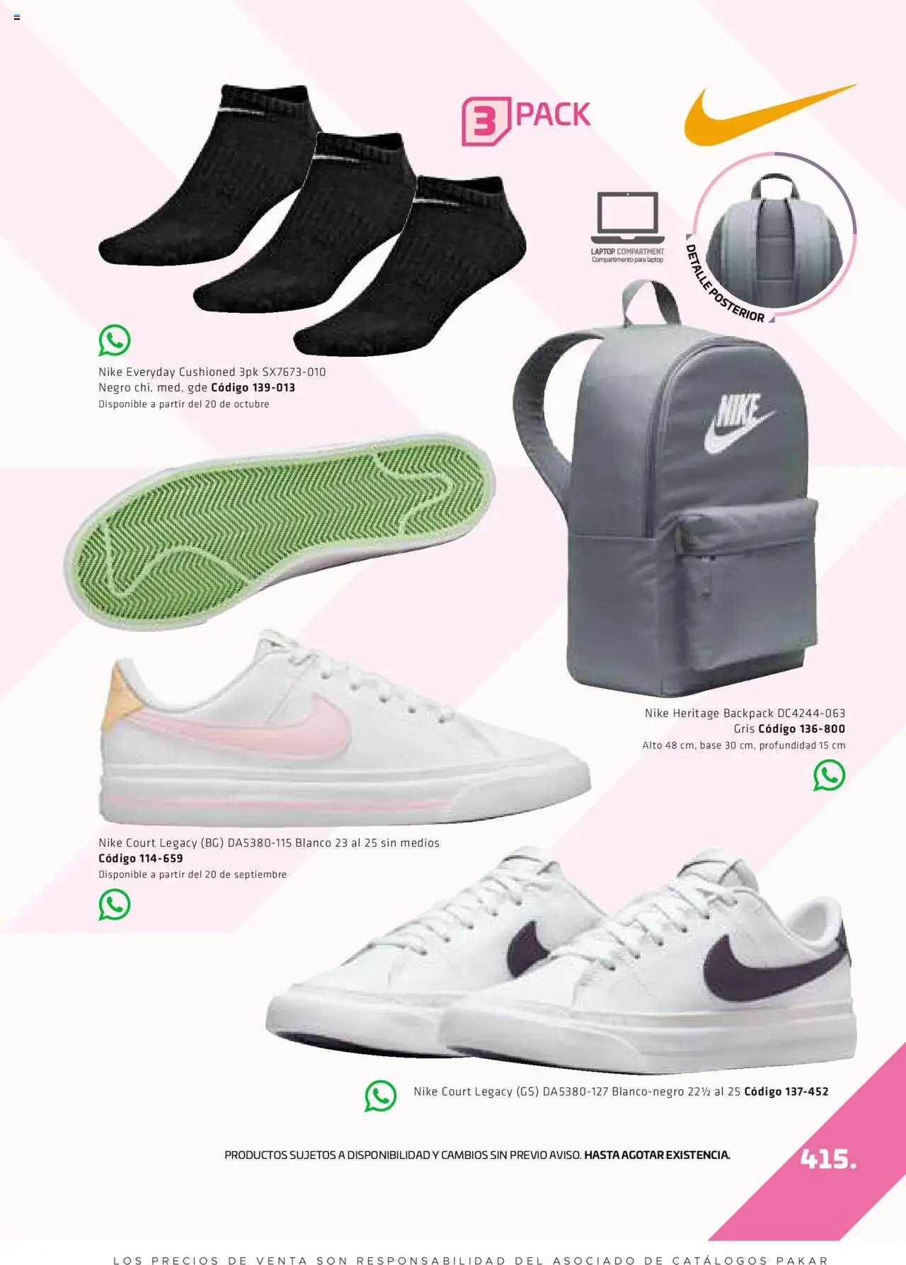 Nuevas ofertas de SC Pakar válidas en toda la República Mexicana desde el 29.08.2025. ¡Encuentra las mejores ofertas en SC Pakar - Catálogo Otoño Women! | Página: 415