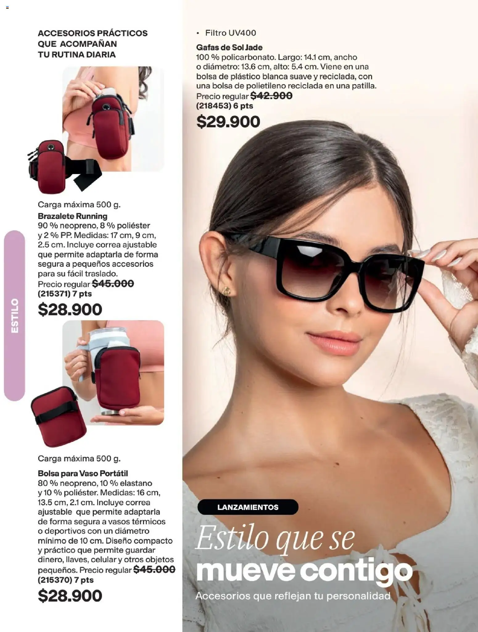 Avon revista - valida desde el 25.03.2026 | Página: 98 | Productos: Vasos, Gafas de sol, Bolsa, Brazalete