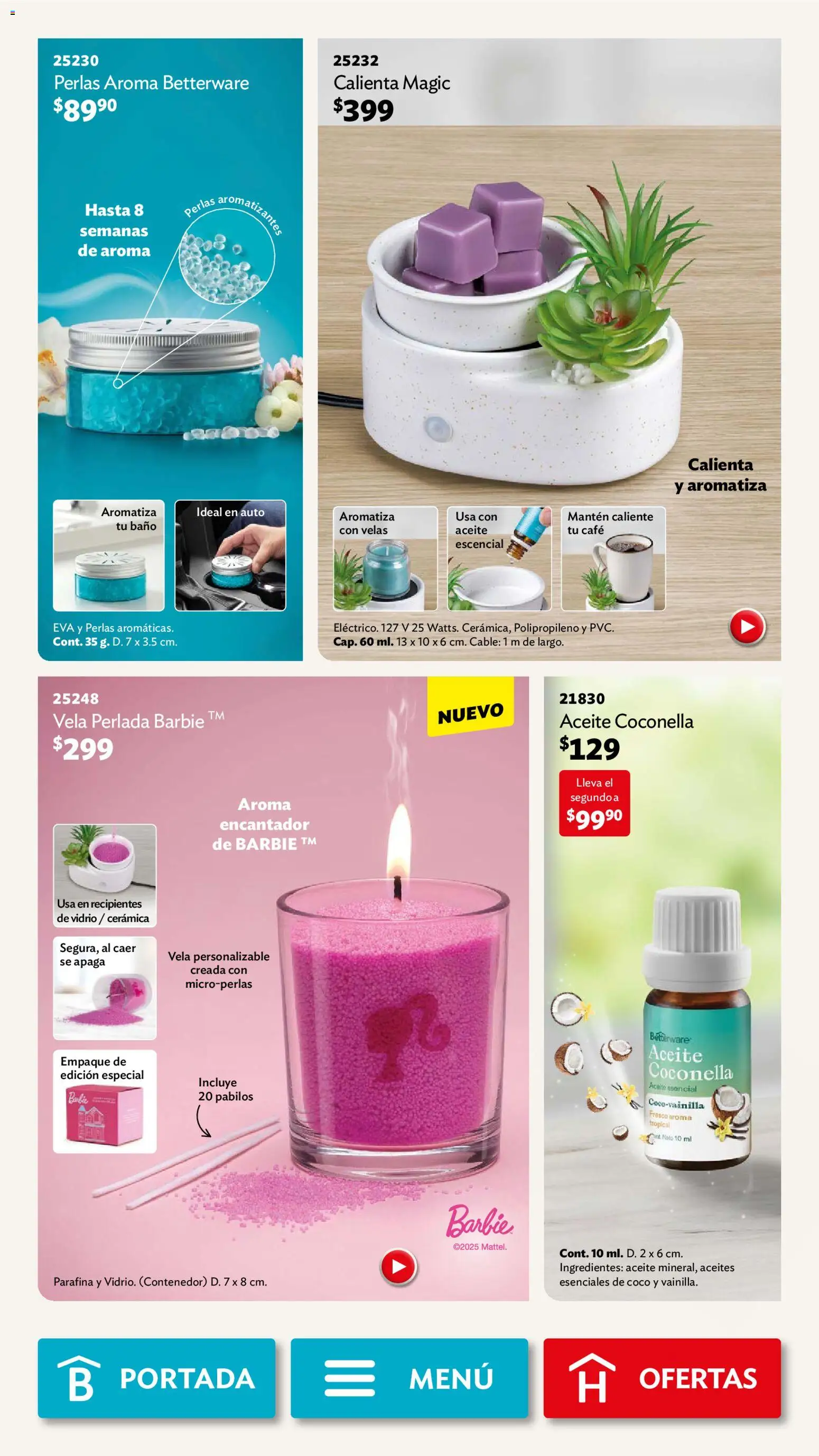 Nuevas ofertas de Betterware válidas en toda la República Mexicana desde el 05.01.2026. ¡Encuentra las mejores ofertas en Betterware campaña 1 2026! | Página: 28 | Productos: Café, Cable, Contenedor, Baño