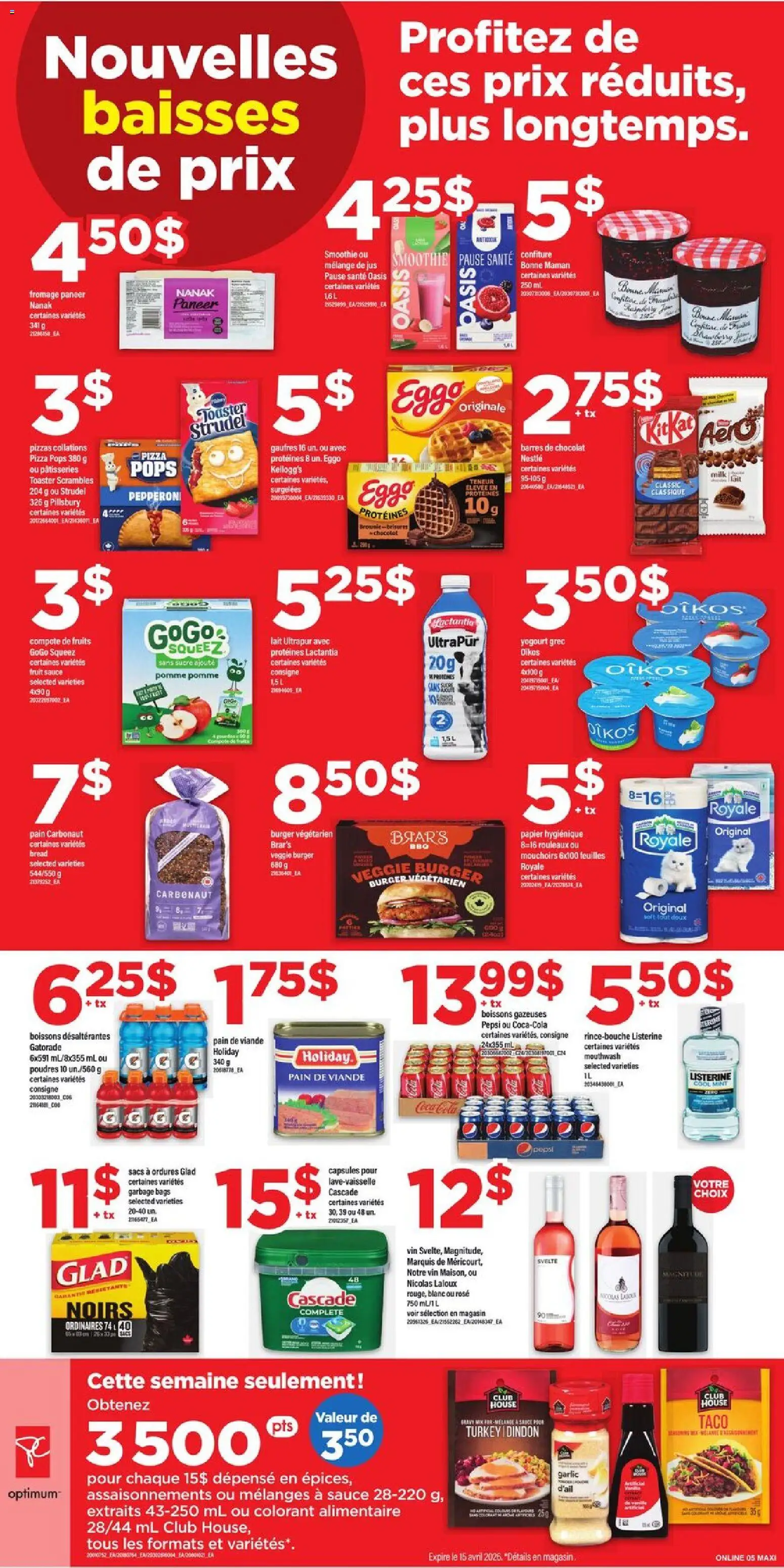 Maxi flyer valid from 09.04.2026 | Page: 8 | Products: Turkey, Toaster, Mouthwash, Milk