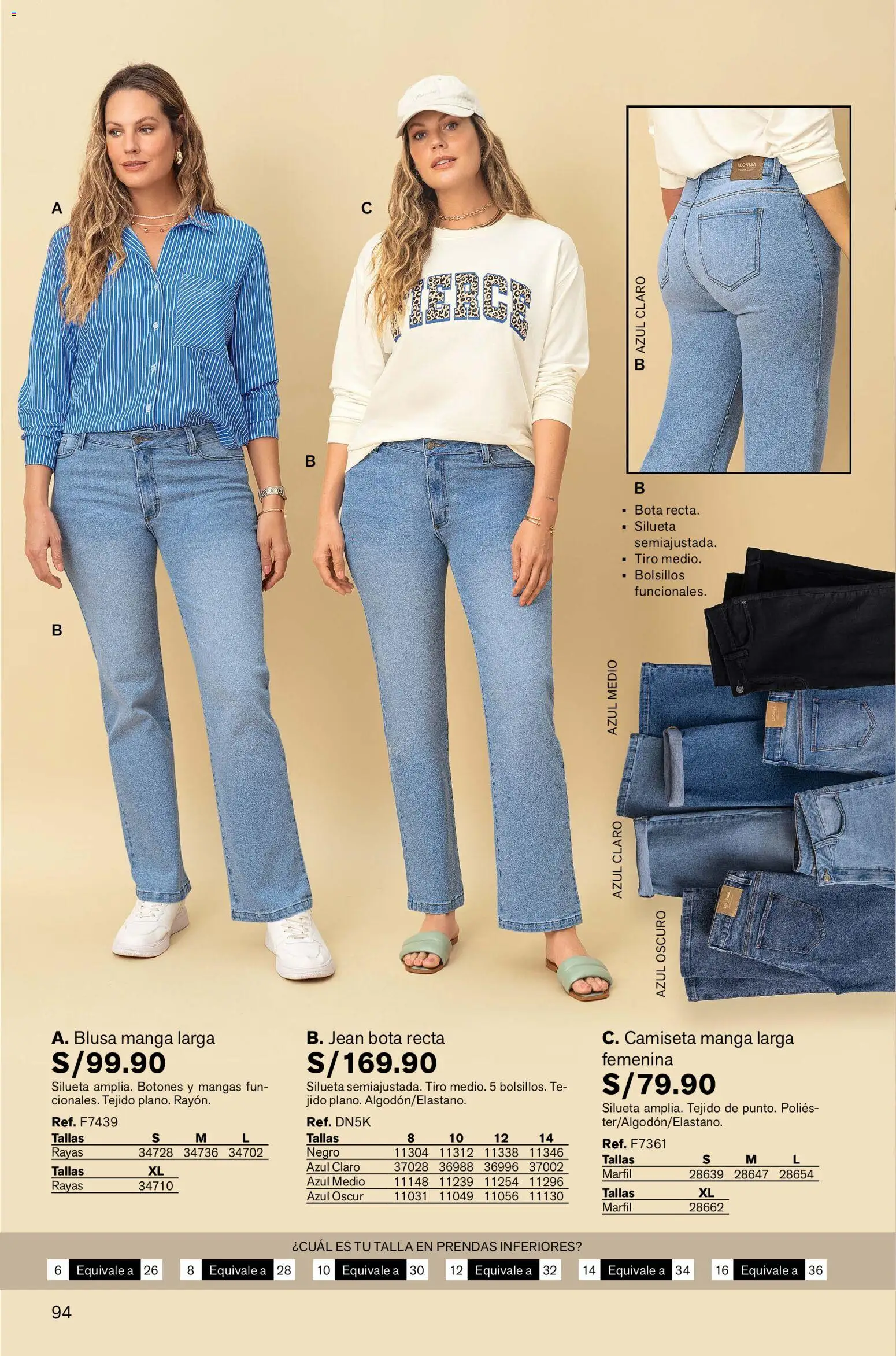 Catálogo Leonisa válido desde 23.10.2025 | Página: 94 | Productos: Blusa, Té