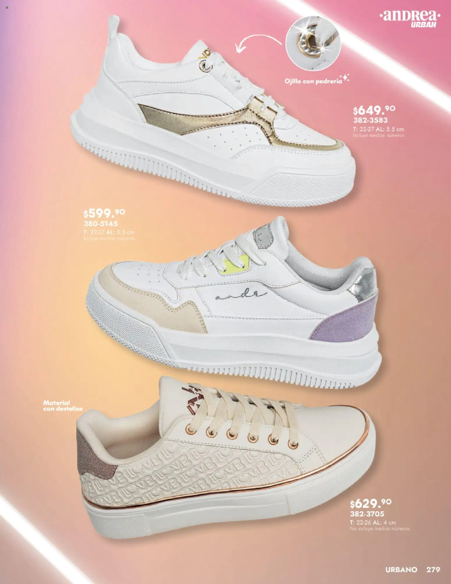 Nuevas ofertas de Andrea válidas en toda la República Mexicana desde el 24.08.2025. ¡Encuentra las mejores ofertas en Andrea - Catálogo Calzado Dama! | Página: 279