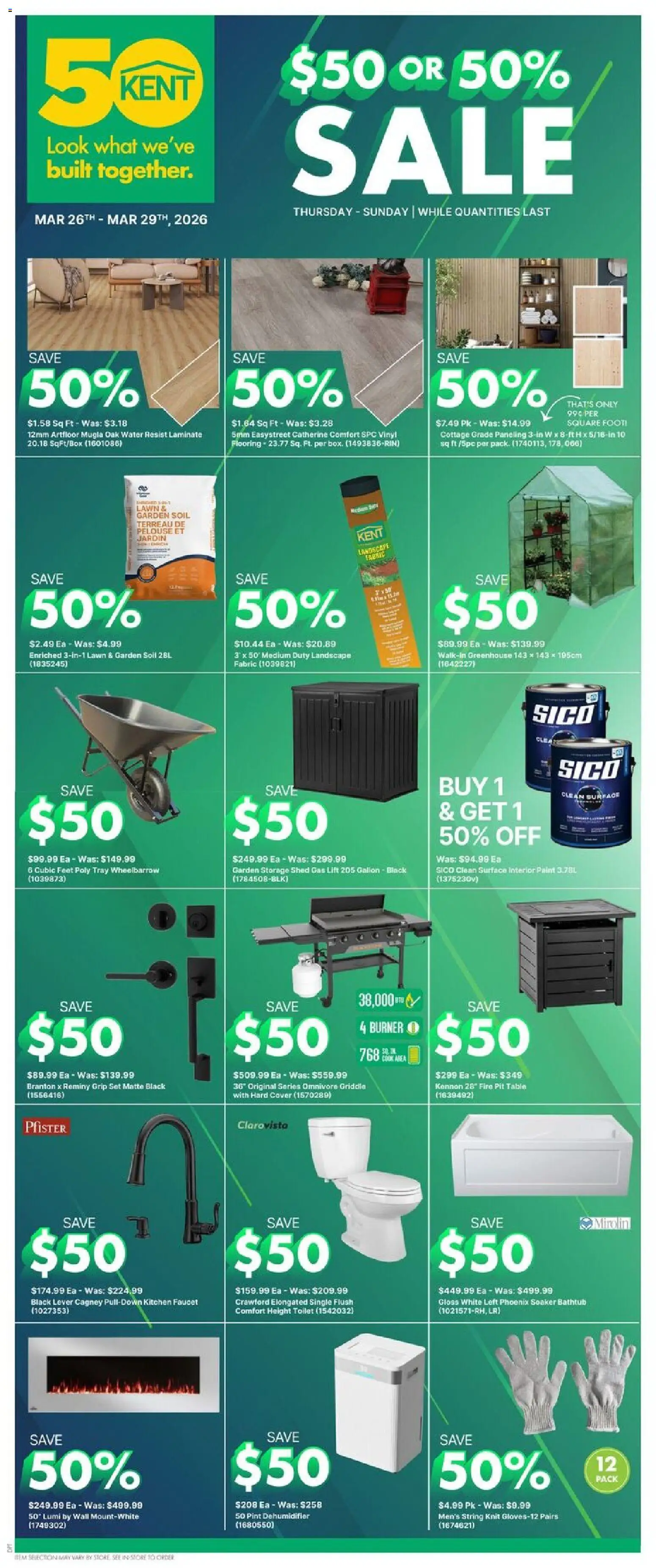 Kent flyer valid from 26.03.2026 | Page: 1 | Products: Table