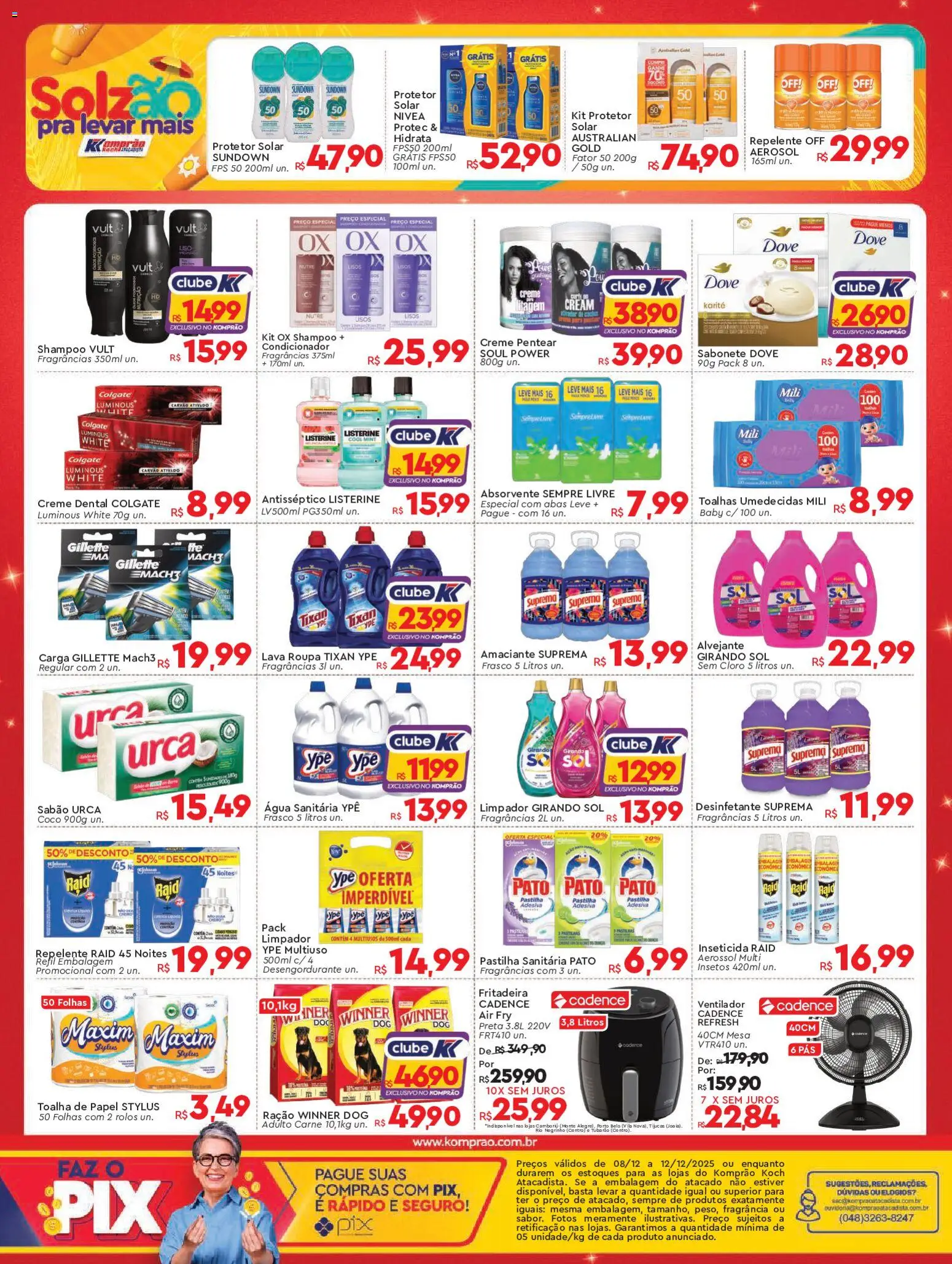 Komprao Atacadista Folheto - válido de 08.12.2025 | Página: 4 | Produtos: Desengordurante, Girando sol, Desinfetante, Inseticida