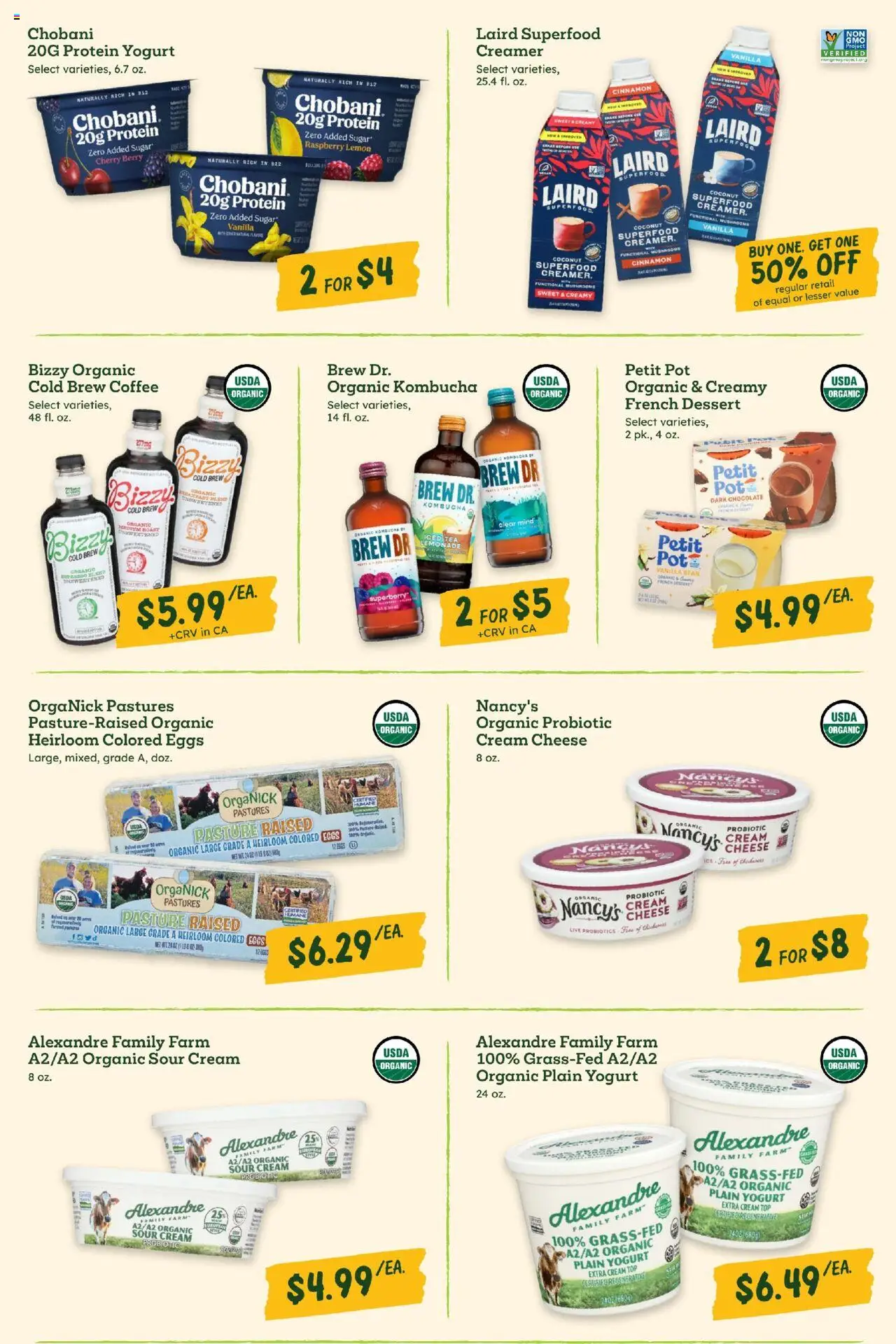 Sprouts Monthly Ad - valid from 27.08.2025 | Page: 28 | Products: Yogurt, Tea, Sour cream, Lemon