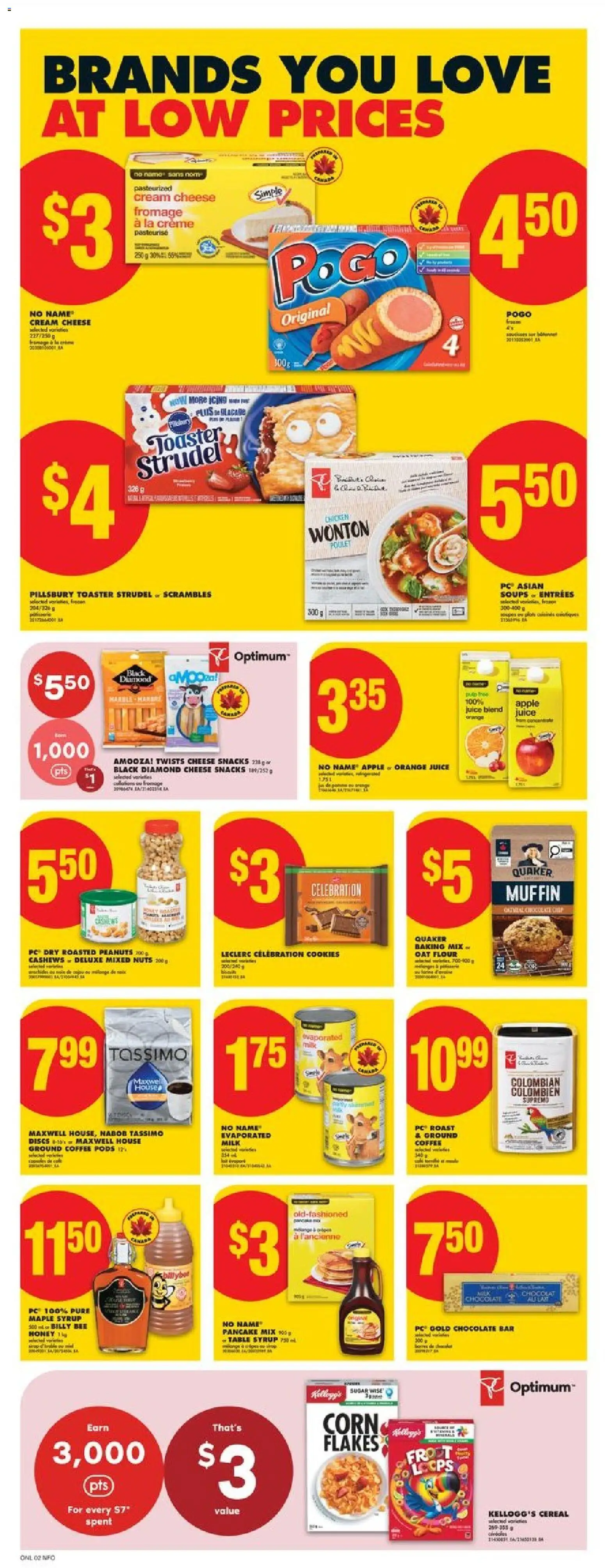 No Frills flyer valid from 26.02.2026 | Page: 8 | Products: Cookies, Table, Chocolate, Juice