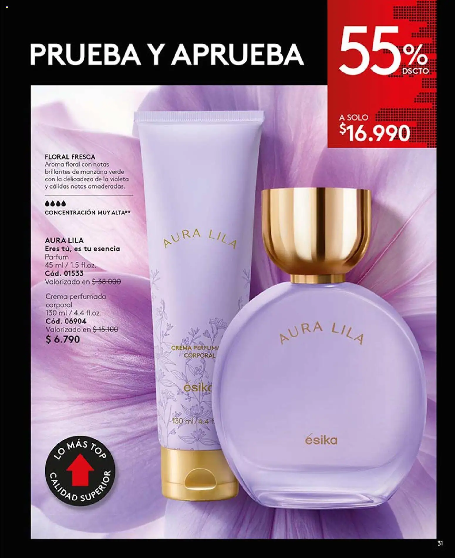 Catálogo Ésika Campaña 5 │ válido desde el 01.03.2026 | Página: 31 | Productos: Manzana, Top, Crema