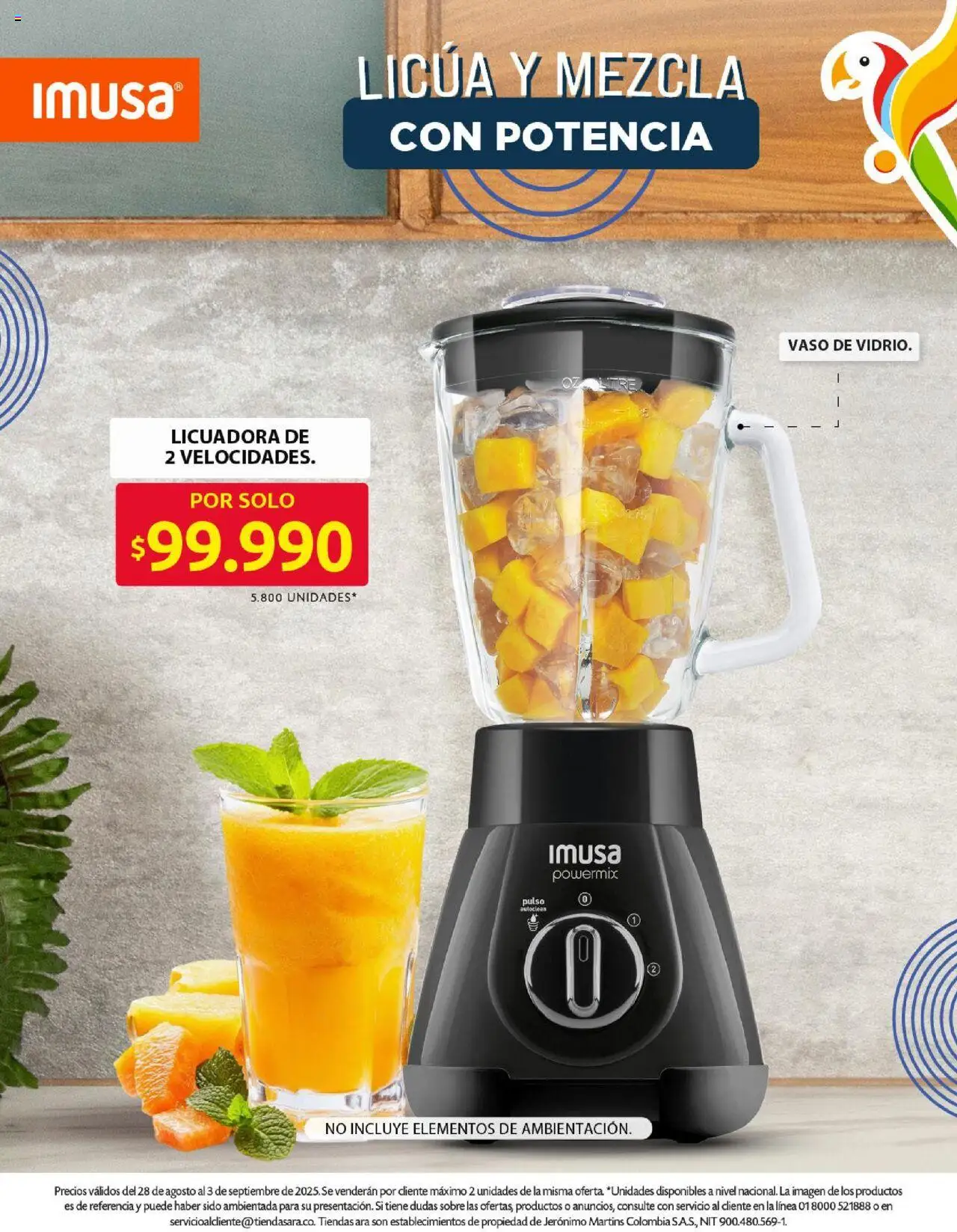 Ara revista - valida desde el 28.08.2025 | Página: 9 | Productos: Sobre, Licuadora