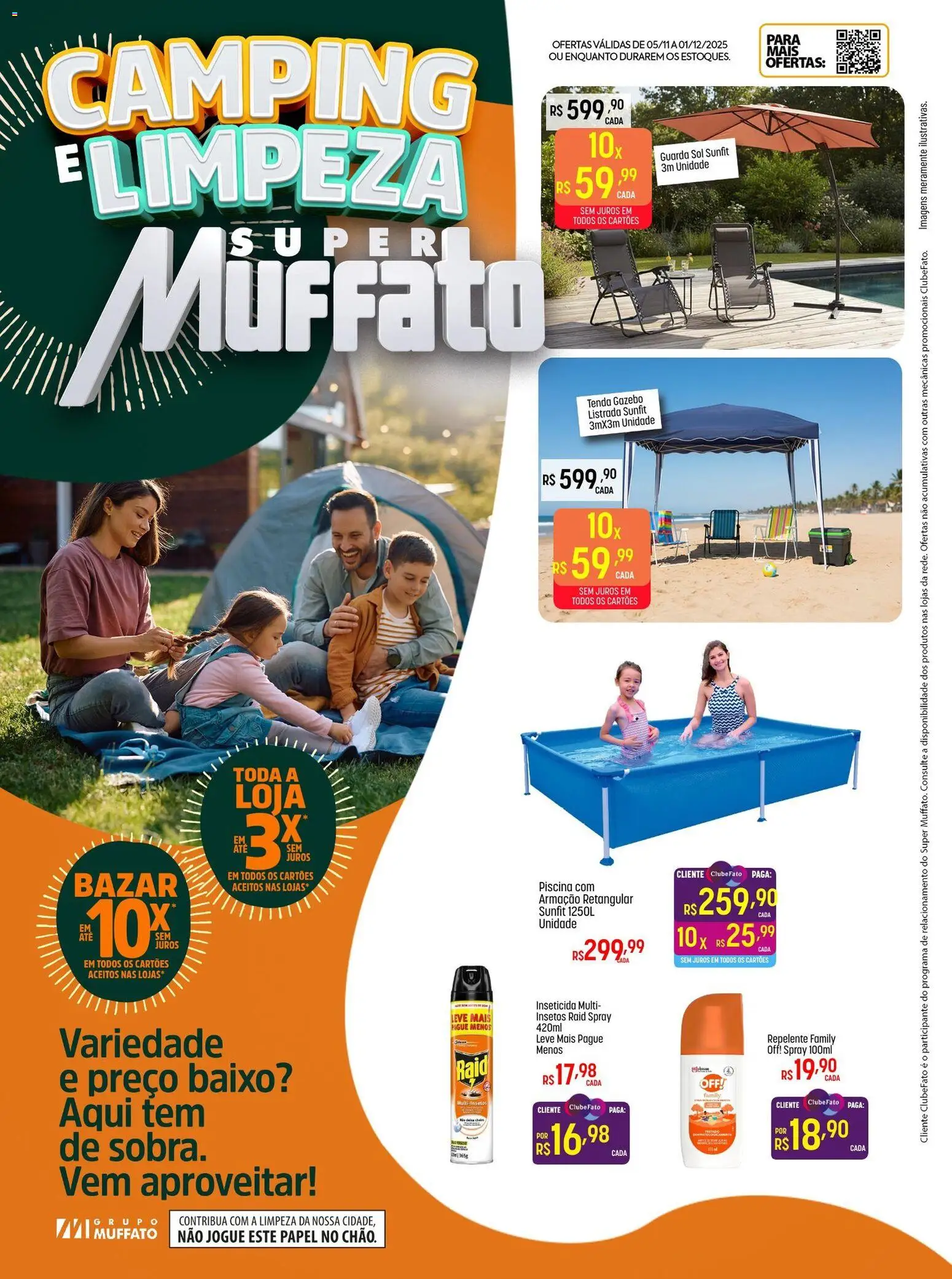Super Muffato Folheto - válido de 05.11.2025 | Página: 1 | Produtos: Piscina, Baixo, Repelente, Inseticida