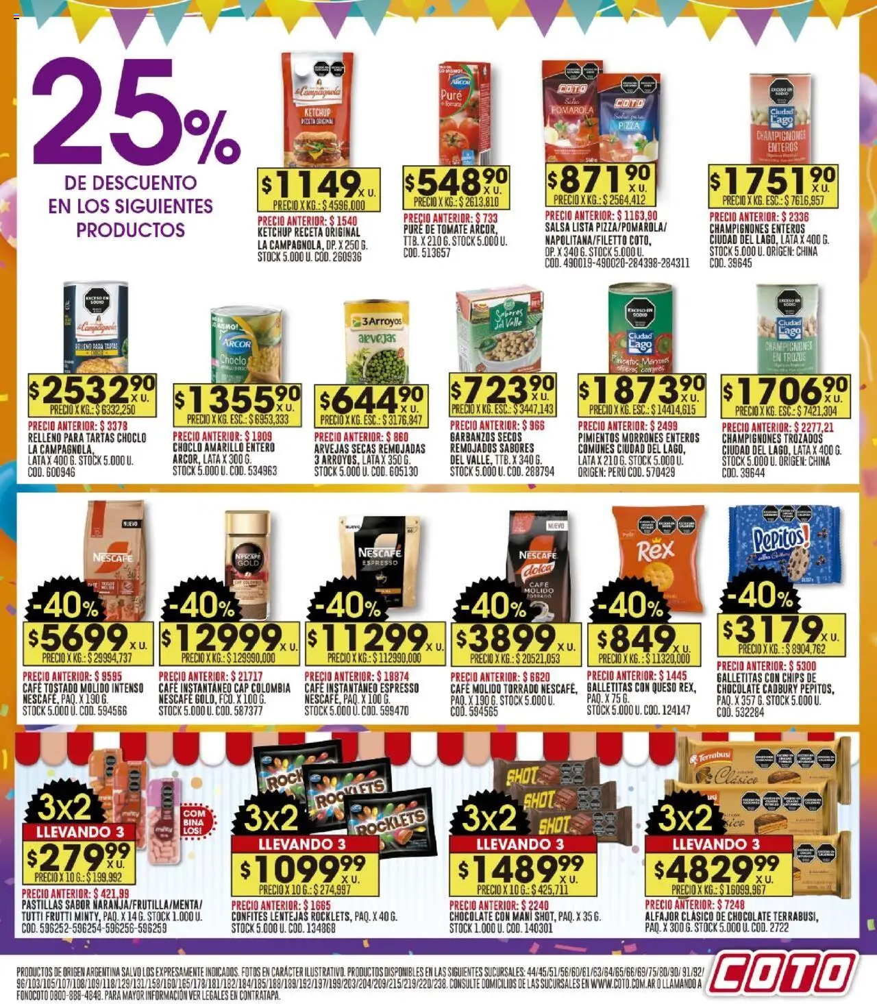 Coto - Ofertas │ válido desde el 20.10.2025 | Página: 11 | Productos: Ketchup, Arvejas, Mani, Tomate
