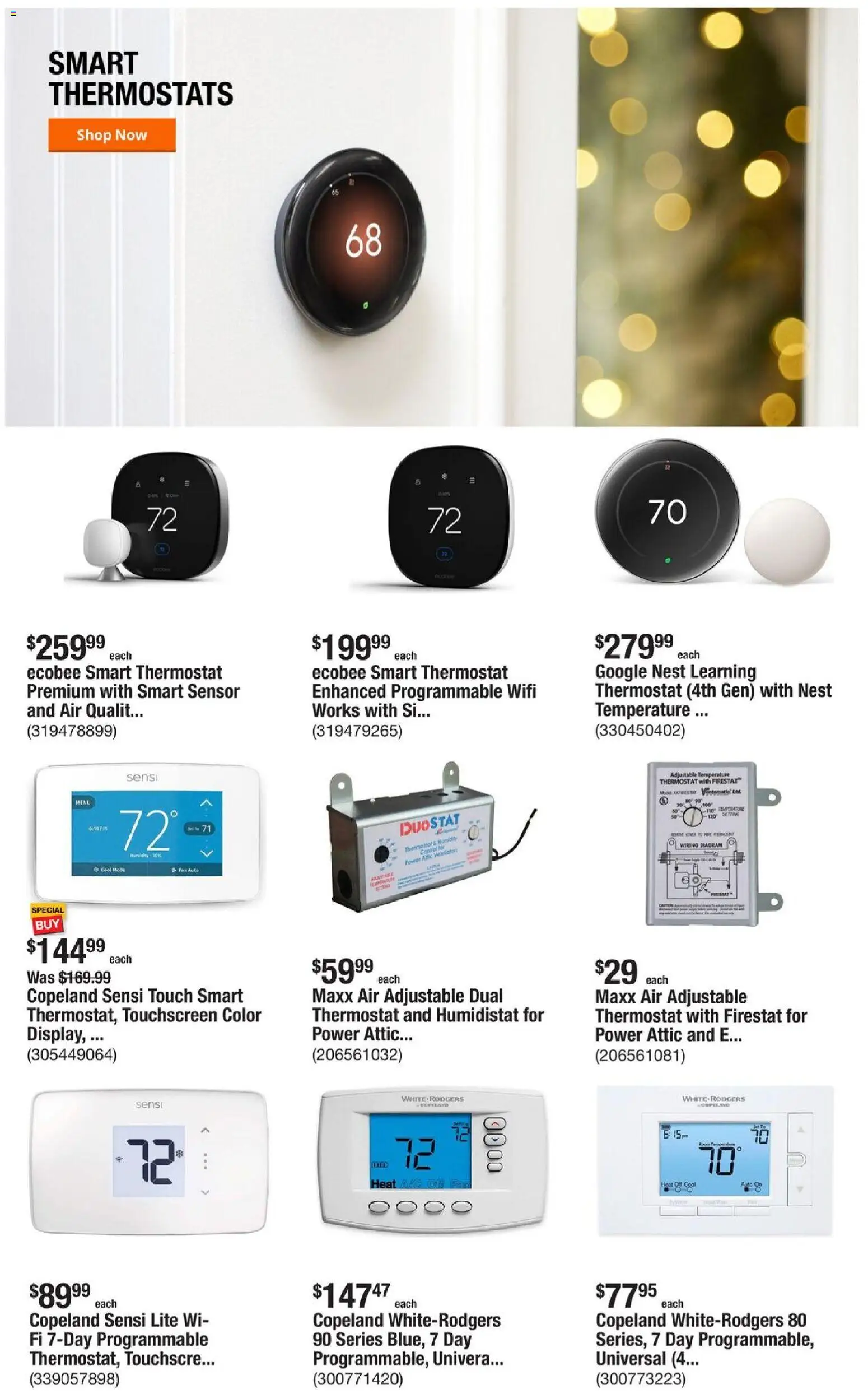 Home Depot Weekly Ad - IL - valid from 11.12.2025 | Page: 7 | Products: Sensor, Thermostat