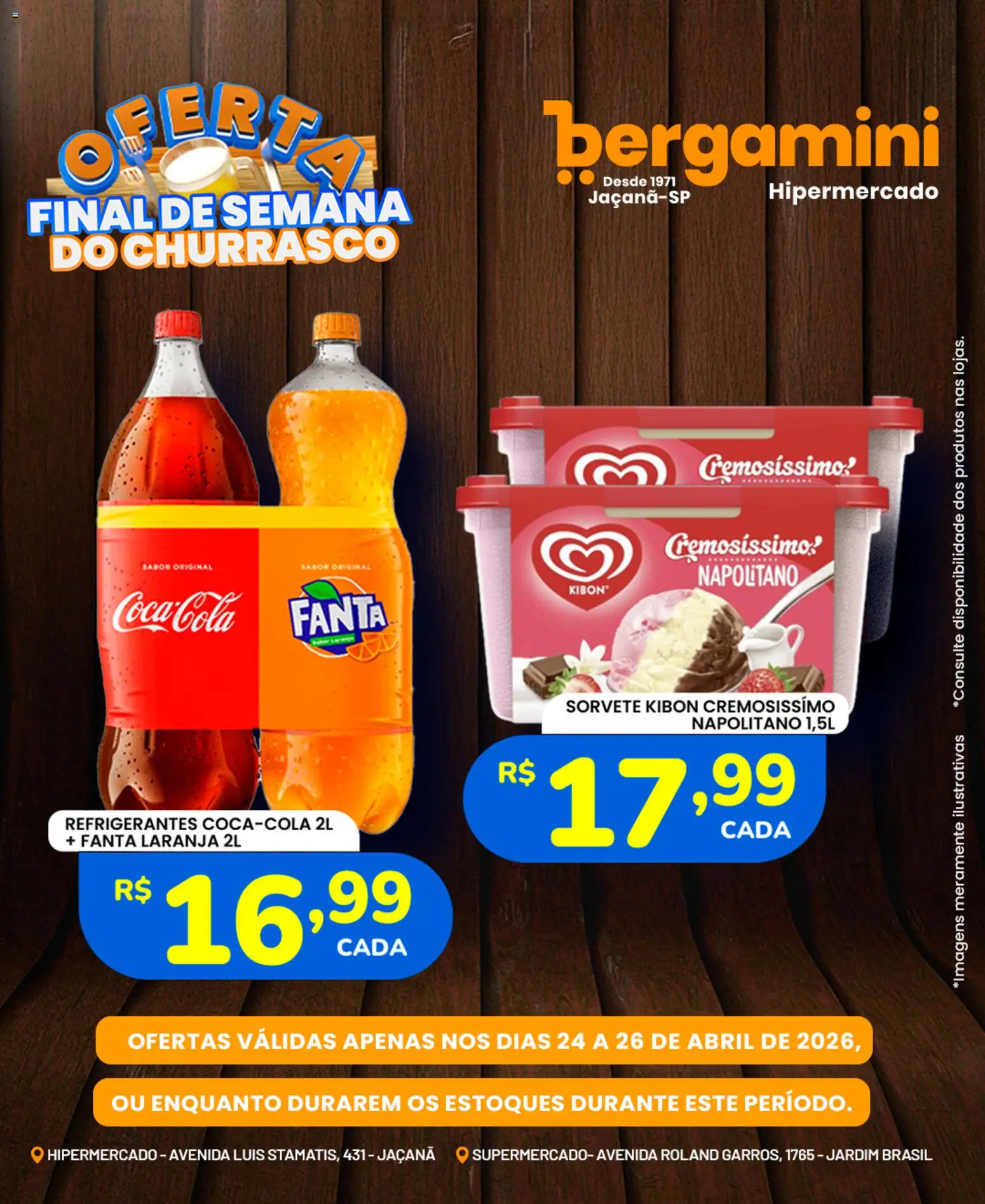 Supermercado Bergamini Folheto - válido de 24.04.2026 | Página: 8 | Produtos: Fanta, Sorvete