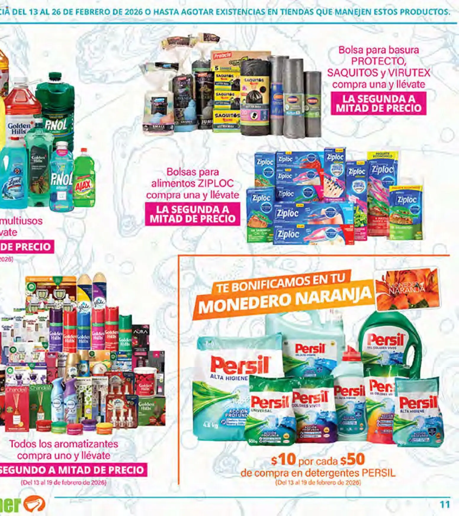 Nuevas ofertas de La Comer válidas en toda la República Mexicana desde el 13.02.2026. ¡Encuentra las mejores ofertas en La Comer folleto Ofertas! | Página: 21 | Productos: Bolsa, Monedero, Té