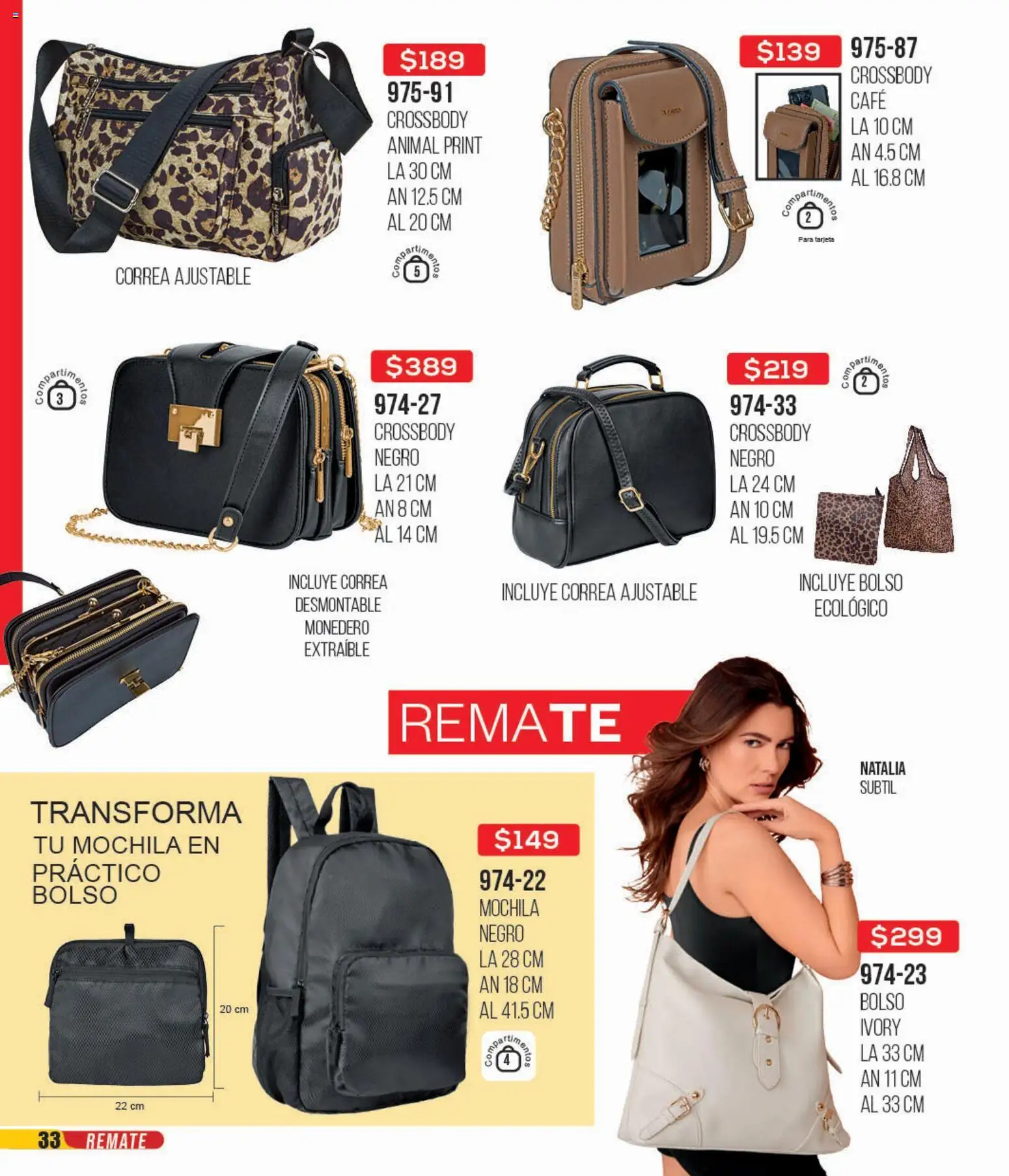 Nuevas ofertas de Cklass válidas en toda la República Mexicana desde el 14.04.2026. ¡Encuentra las mejores ofertas en Cklass catálogo 3X2 Digital Ropa! | Página: 34 | Productos: Monedero, Bolso, Mochila, Café