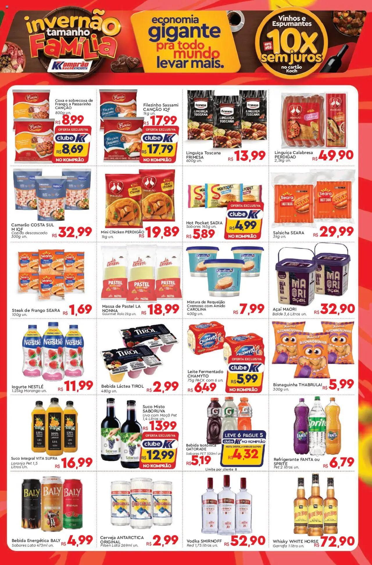 Komprao Atacadista Folheto - válido de 26.07.2025 | Página: 3 | Produtos: Whisky, Refrigerante, Frango, Requeijão
