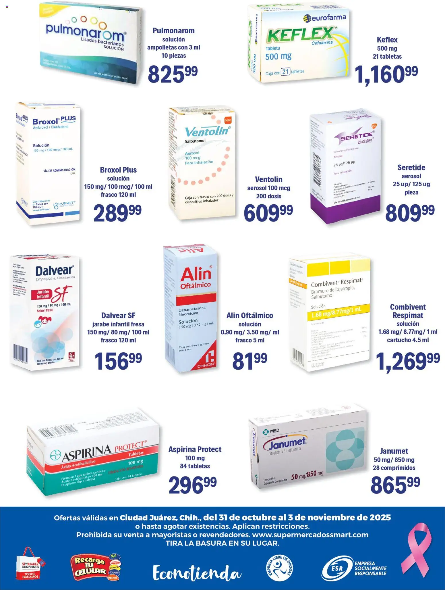 Nuevas ofertas de S-Mart válidas en toda la República Mexicana desde el 31.10.2025. ¡Encuentra las mejores ofertas en S-Mart folleto Ofertas de Feria Juárez! | Página: 6 | Productos: Fresa, Frasco, Caja, Tableta