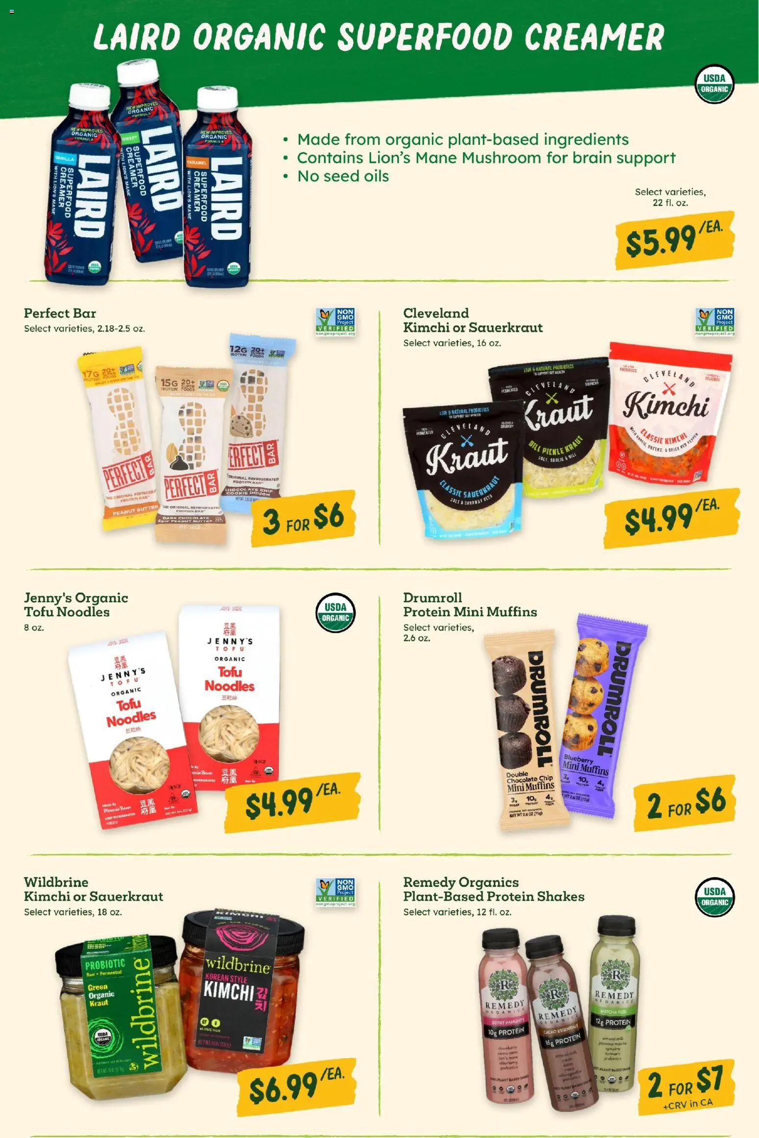 Sprouts Monthly Ad - valid from 31.12.2025 | Page: 28 | Products: Probiotics, Noodles, Date, Chocolate Chip