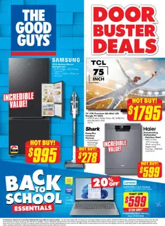 Preview of The Good Guys Door Buster Deals - valid from 21.01.2026