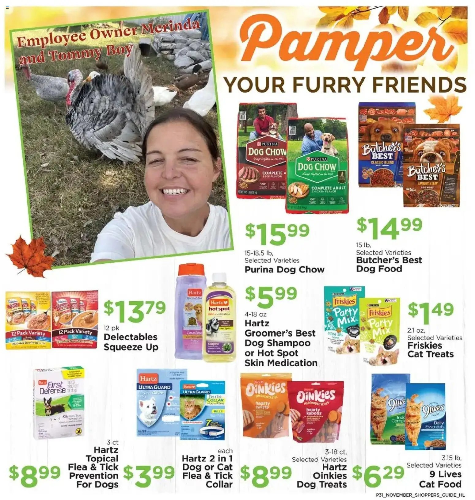 Homeland Bring Savings Home Shopper's Guide - valid from 01.11.2025 | Page: 31 | Products: Dog Treats, Cat Food, Dog Shampoo, Shampoo