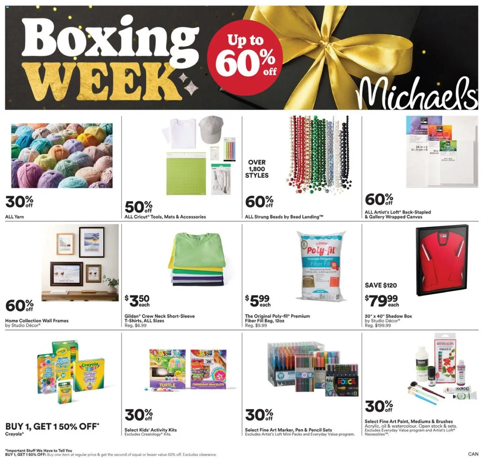 Michaels flyer valid from 26.12.2025 | Page: 1 | Products: Box, Oil