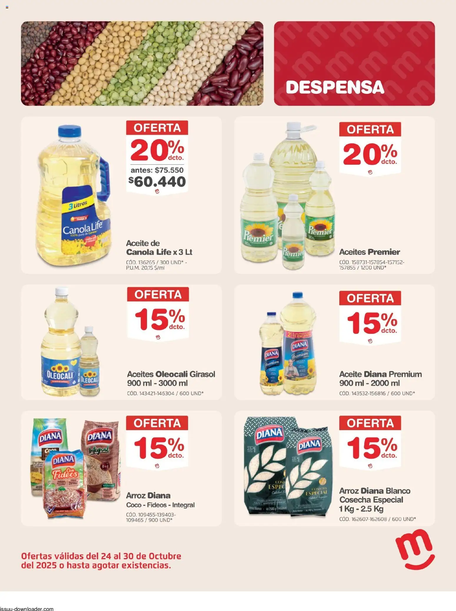 Makro revista - valida desde el 24.10.2025 | Página: 12 | Productos: Té, Fideos, Coco, Aceite