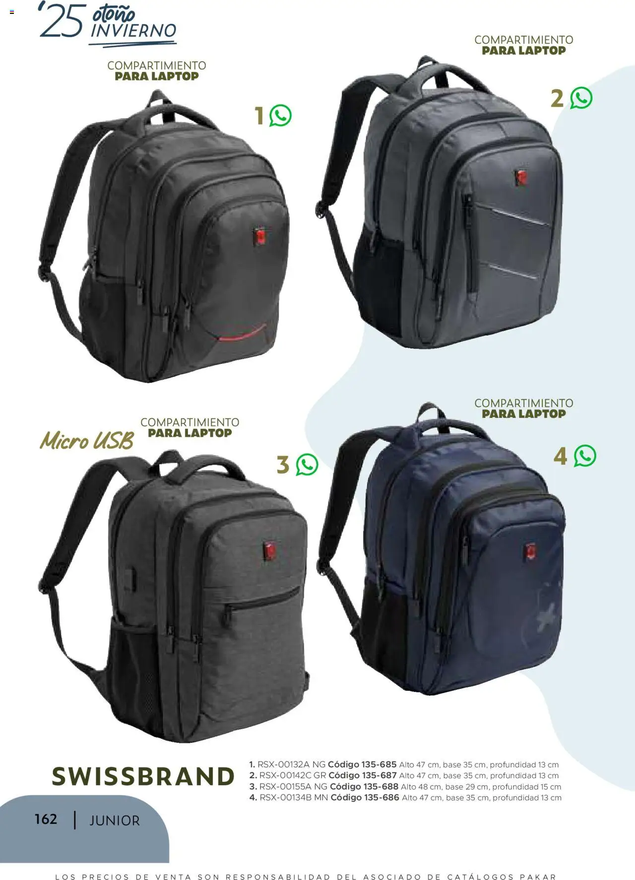 Nuevas ofertas de SC Pakar válidas en toda la República Mexicana desde el 24.07.2025. ¡Encuentra las mejores ofertas en SC Pakar - Catálogo Junior otoño / invierno! | Página: 162 | Productos: Usb