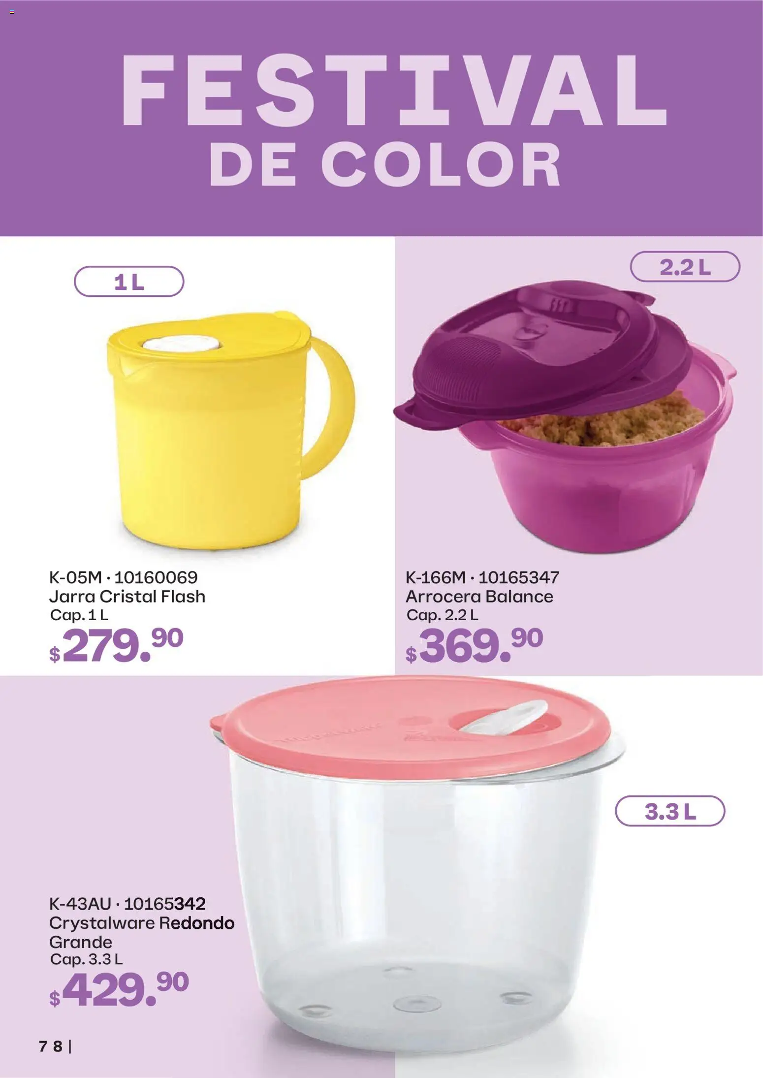 Nuevas ofertas de Tupperware válidas en toda la República Mexicana desde el 23.02.2026. ¡Encuentra las mejores ofertas en Tupperware catálogo! | Página: 78 | Productos: Jarra