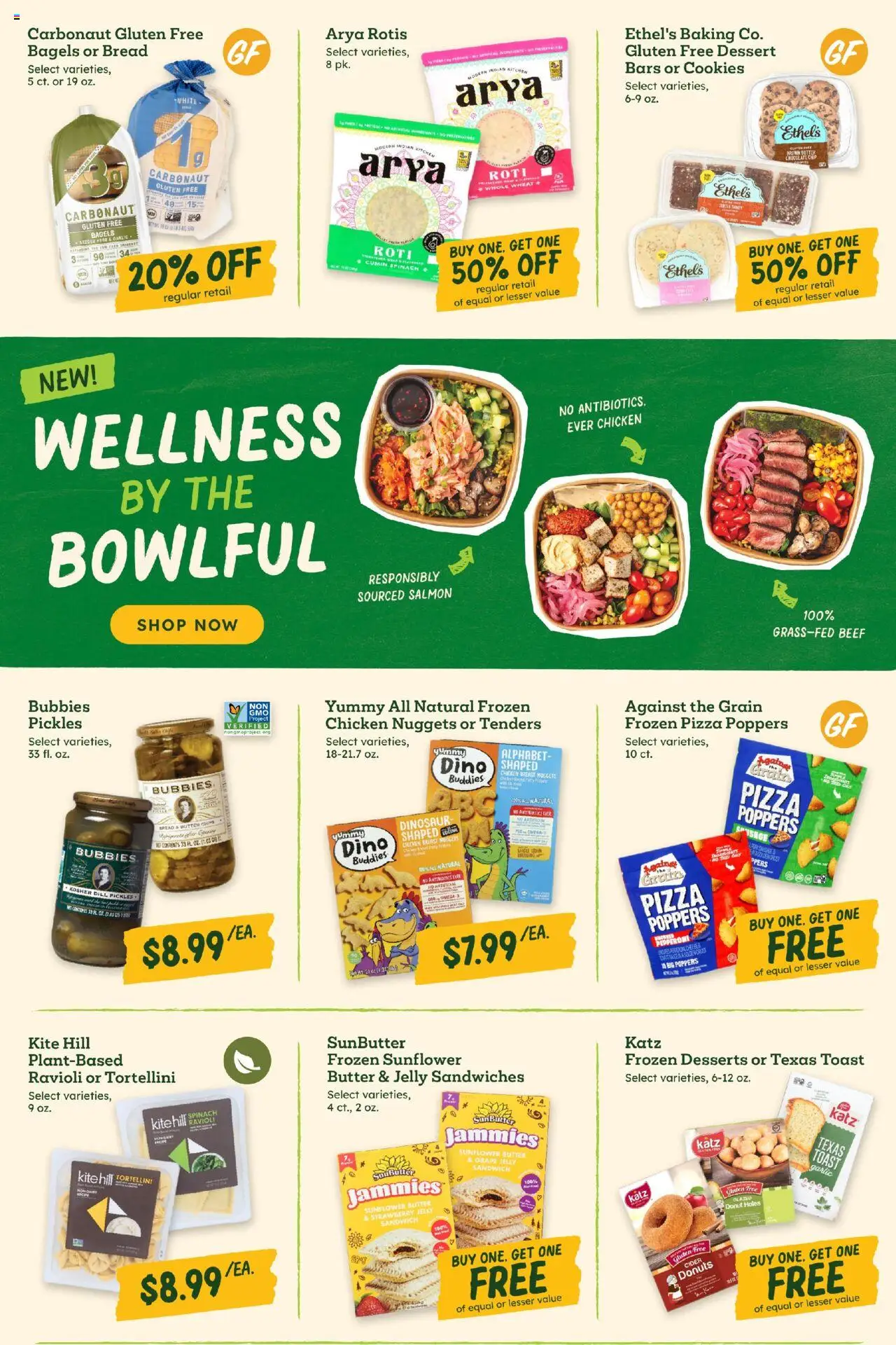 Sprouts Weekly Ad - valid from 22.10.2025 | Page: 7 | Products: Spinach, Bread, Pizza, Beef