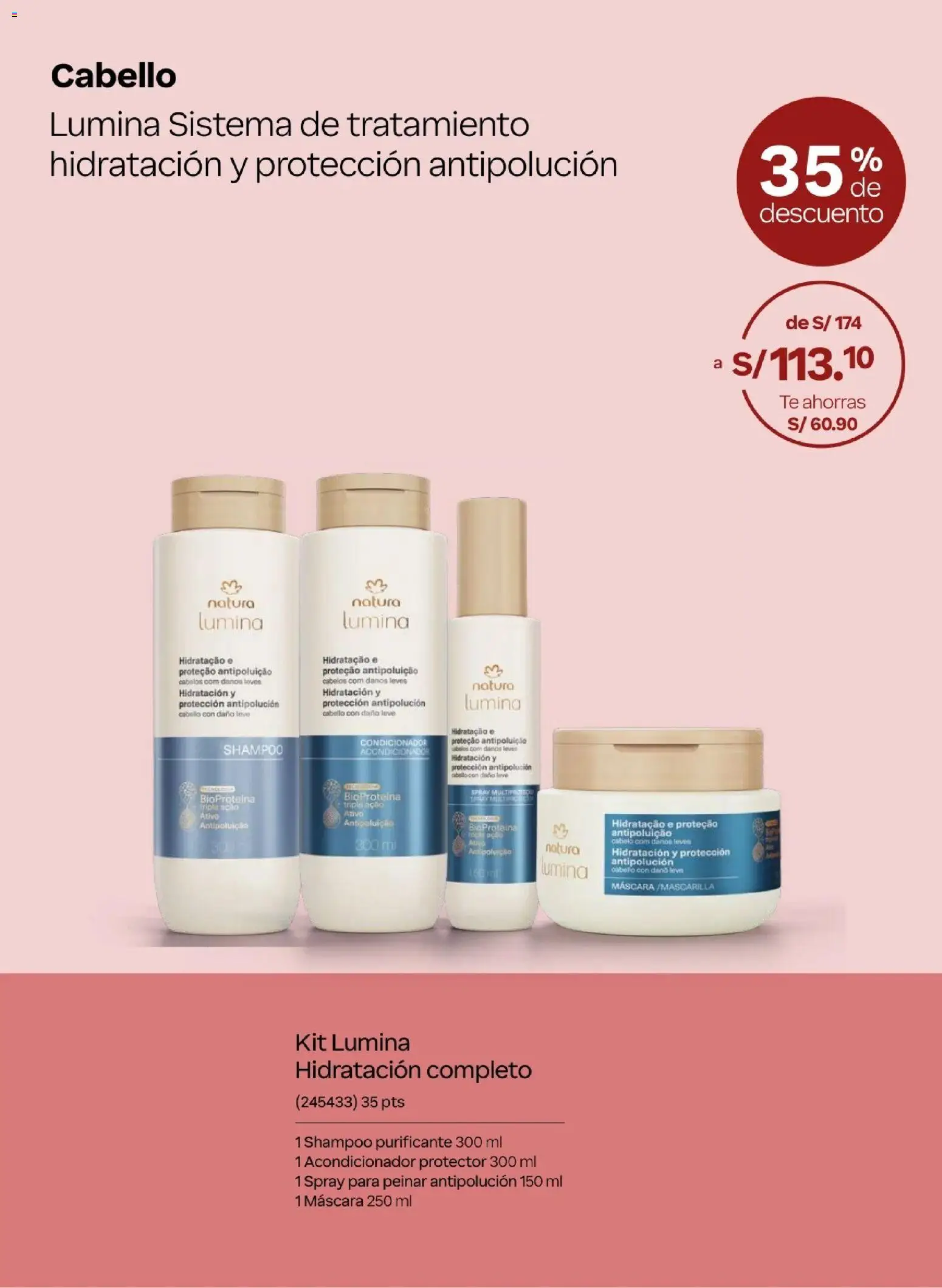 Catálogo Natura válido desde 10.03.2026 | Página: 9 | Productos: Máscara, Shampoo, Acondicionador, Té