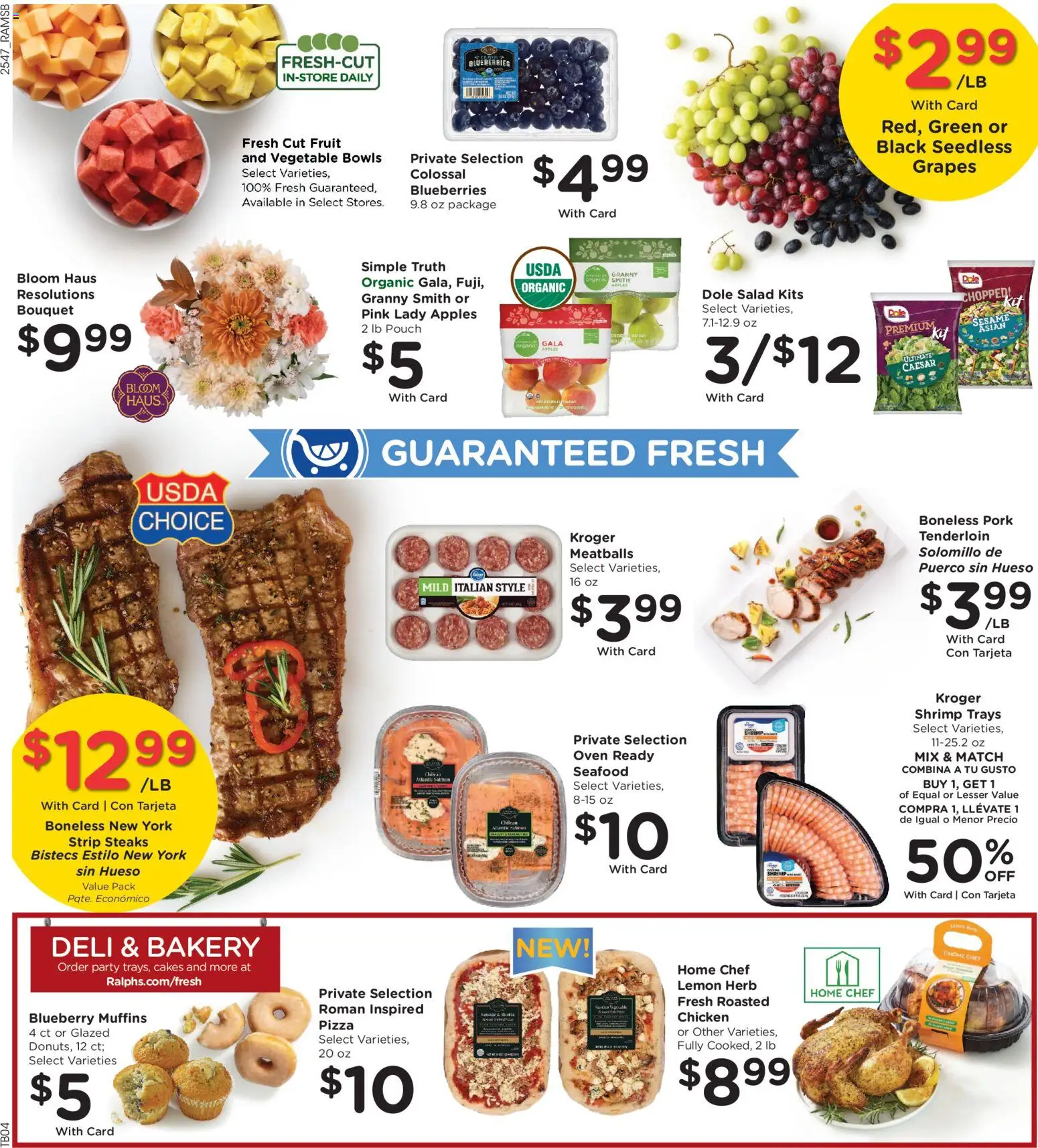 Ralphs Weekly Ad - valid from 26.12.2025 | Page: 10 | Products: Pork, Salad, Lemon, Blueberries