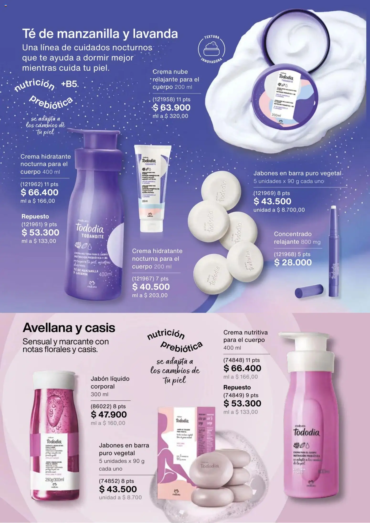 Natura revista - valida desde el 02.01.2026 | Página: 98 | Productos: Té, Crema, Jabón líquido, Jabón