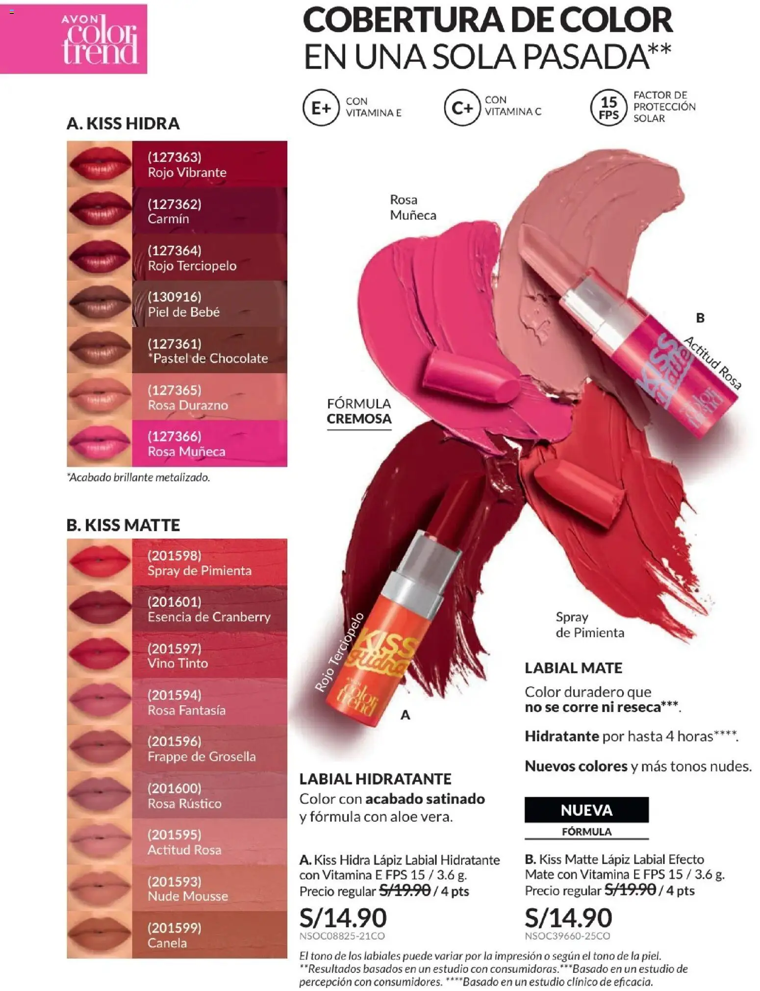 Catálogo Avon válido desde 10.03.2026 | Página: 79 | Productos: Lápiz labial, Chocolate, Vino