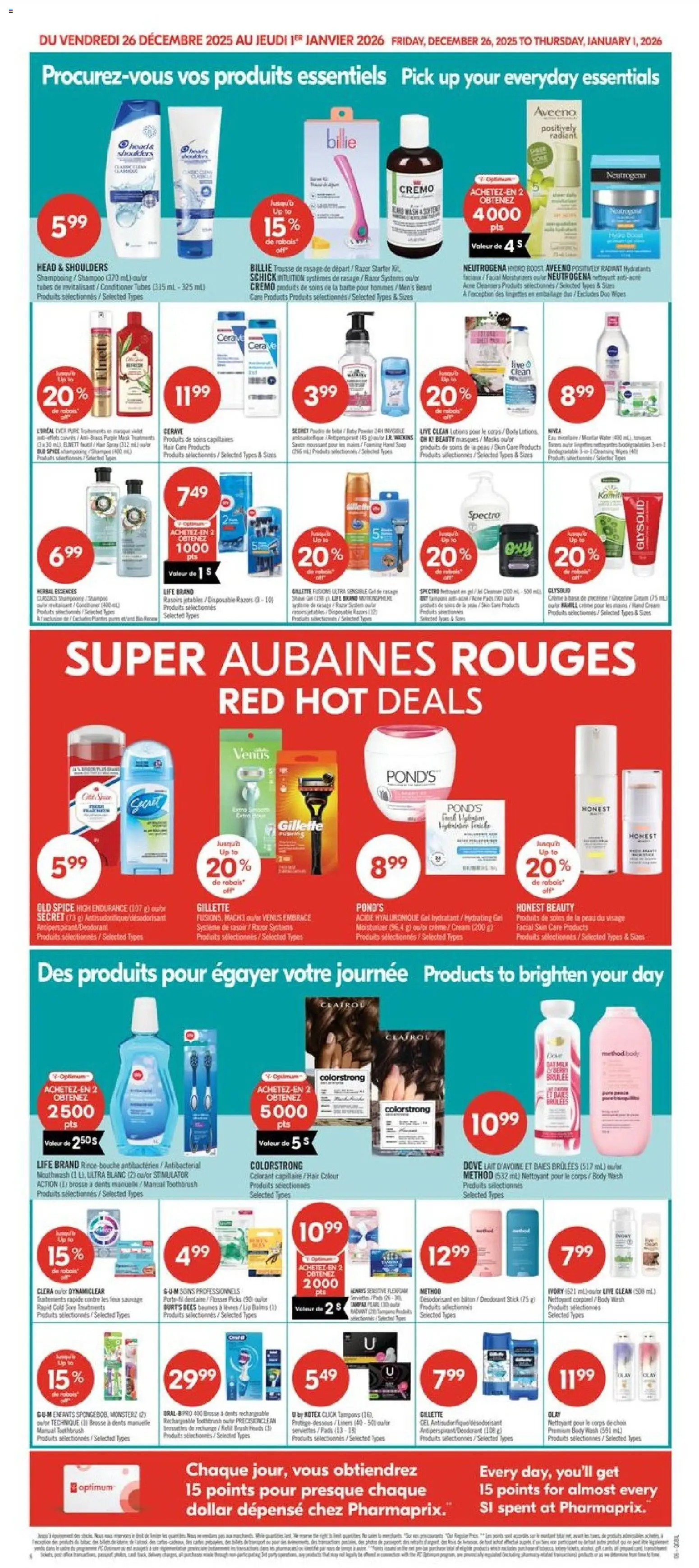 Pharmaprix flyer valid from 26.12.2025 | Page: 10 | Products: Conditioner, Micellar water, Soap, Mouthwash