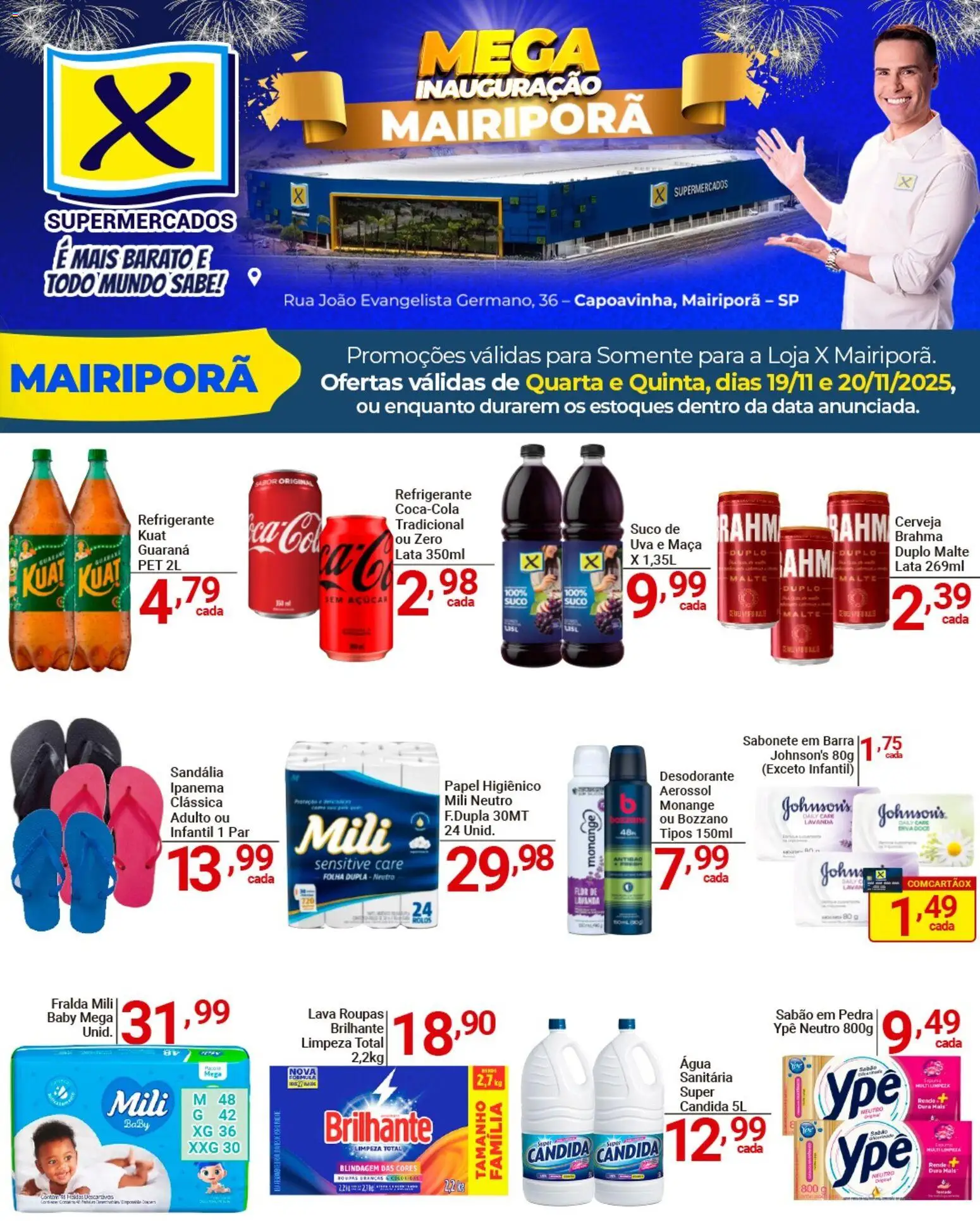 X Supermercados Folheto - válido de 19.11.2025 | Página: 7 | Produtos: Sabão, Desodorante, Sabonete, Papel higiênico