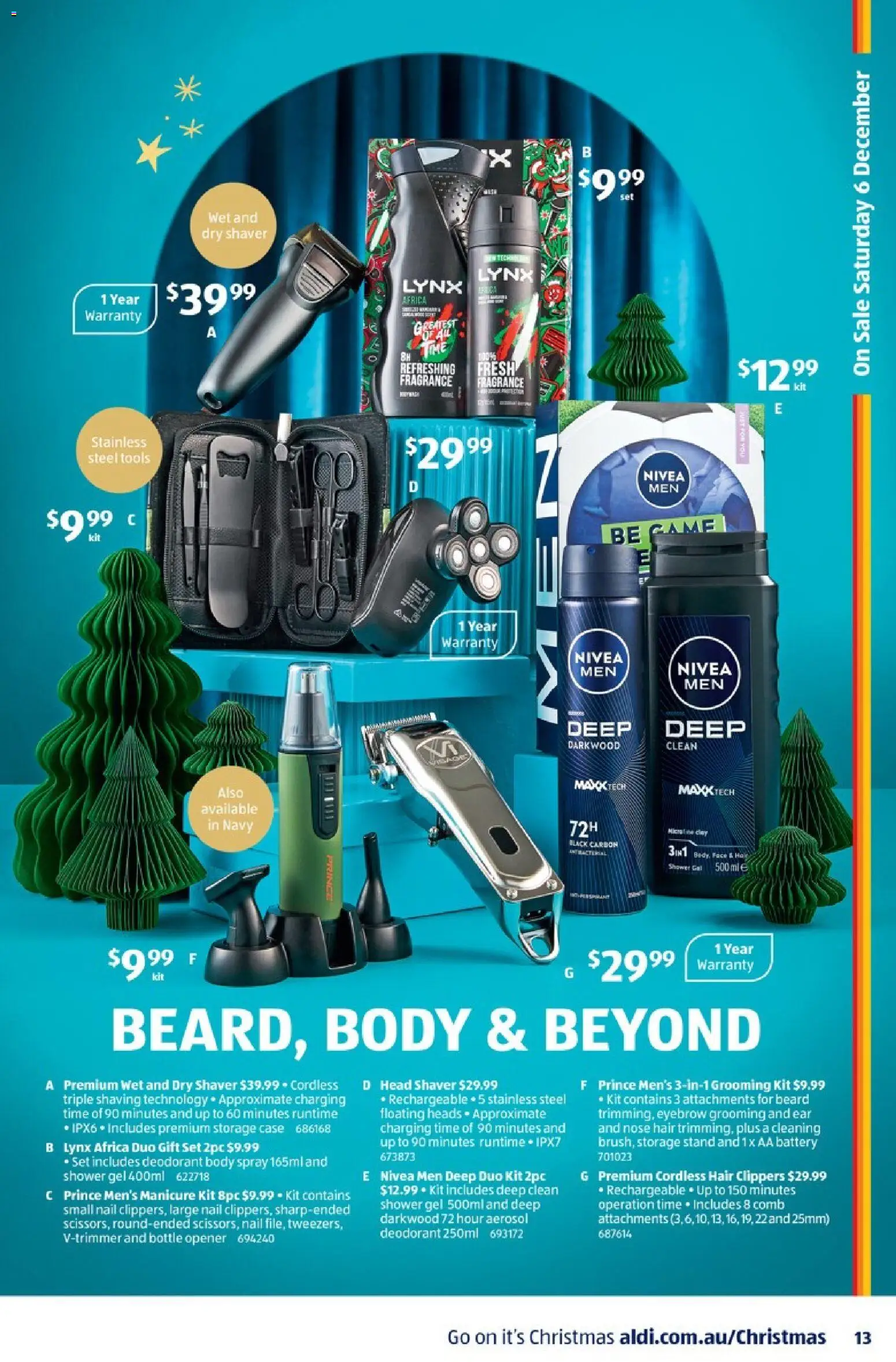 Aldi catalogue - valid from 03.12.2025 | Page: 13 | Products: Battery, Deodorant, Hair clippers, Game