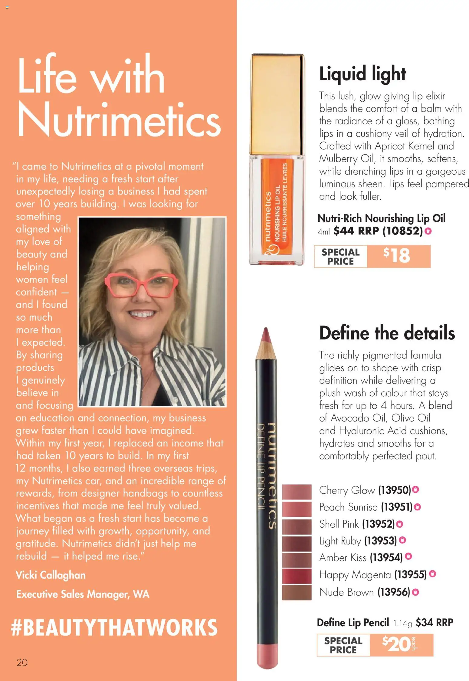 Nutrimetics catalogue - valid from 26.03.2026 | Page: 20 | Products: Light, Avocado, Peach, Pencil