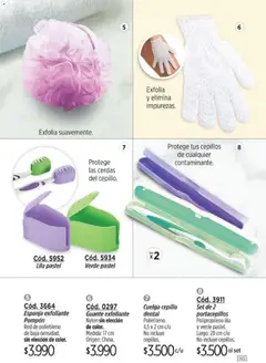 Vista previa Catálogo Amodil Campaña 3 válido desde el 01.03.2026 | Página: 145 | Productos: Guante, Cepillo, Guante exfoliante, Esponja