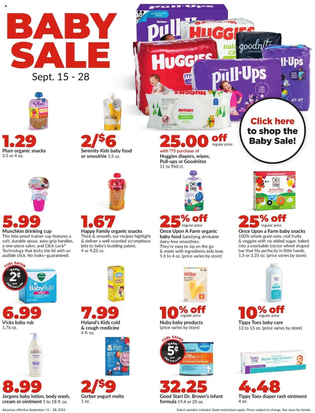 HyVee Weekly Ad - valid from 22.09.2025 | Page: 33 | Products: Zinc, Yogurt, Cream, Baby food