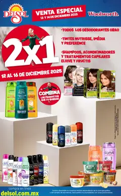Vista previa de Del Sol y Woolworth catálogo Venta Especial de Navidad, nuevo folleto de la tienda, válido en México a partir del 12.12.2025
