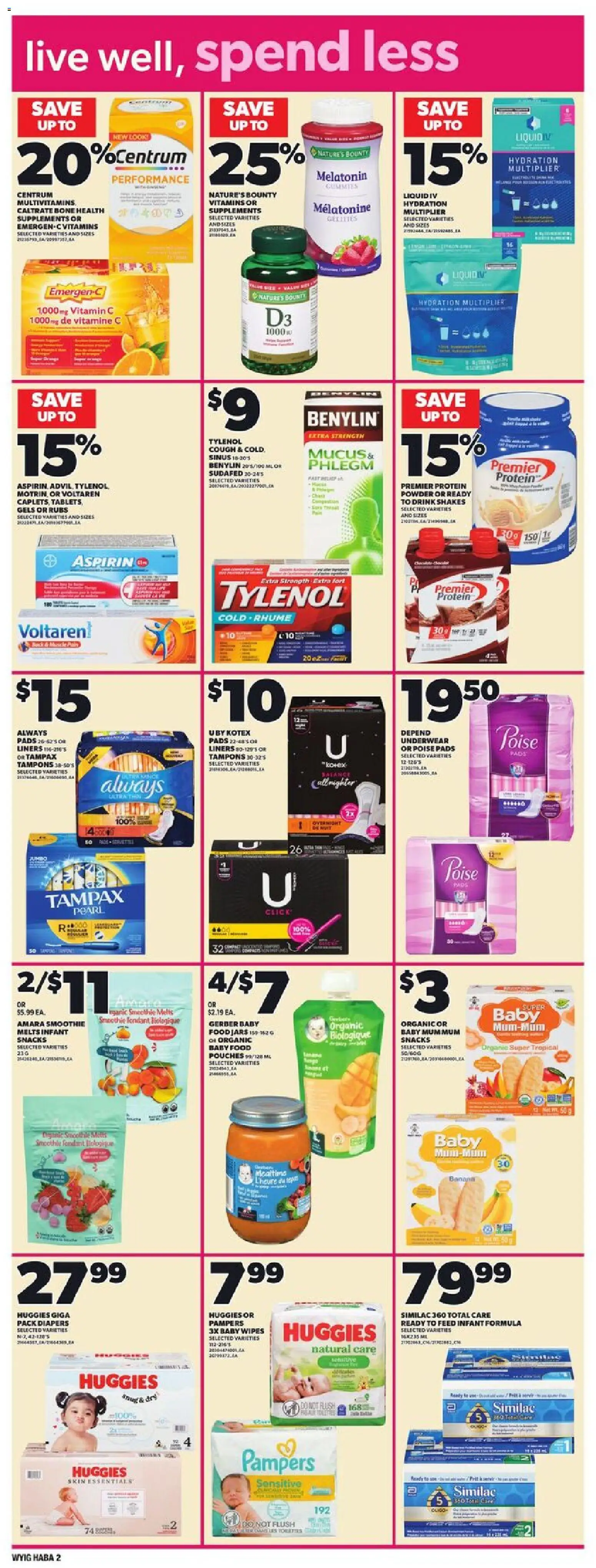 Loblaws flyer valid from 06.11.2025 | Page: 14 | Products: Powder, Underwear